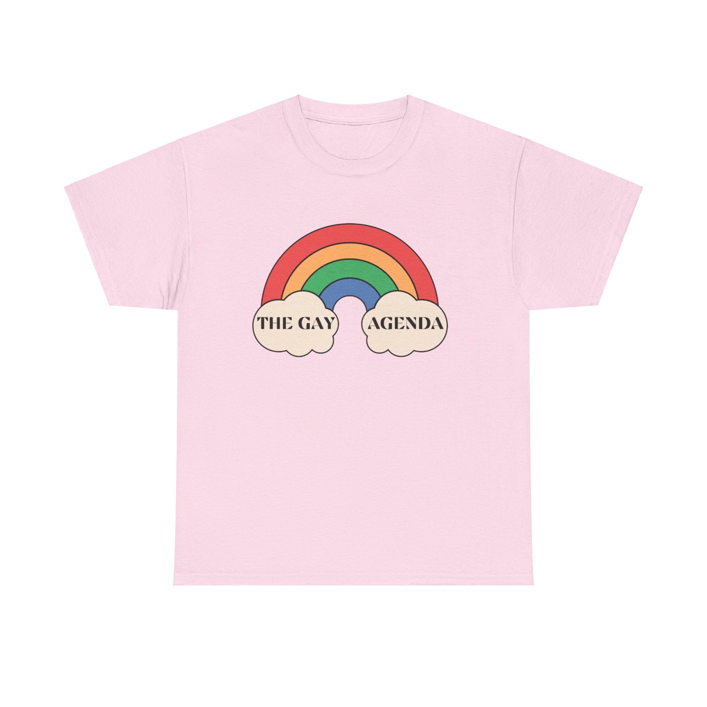 The Gay Agenda (light mode) Tee