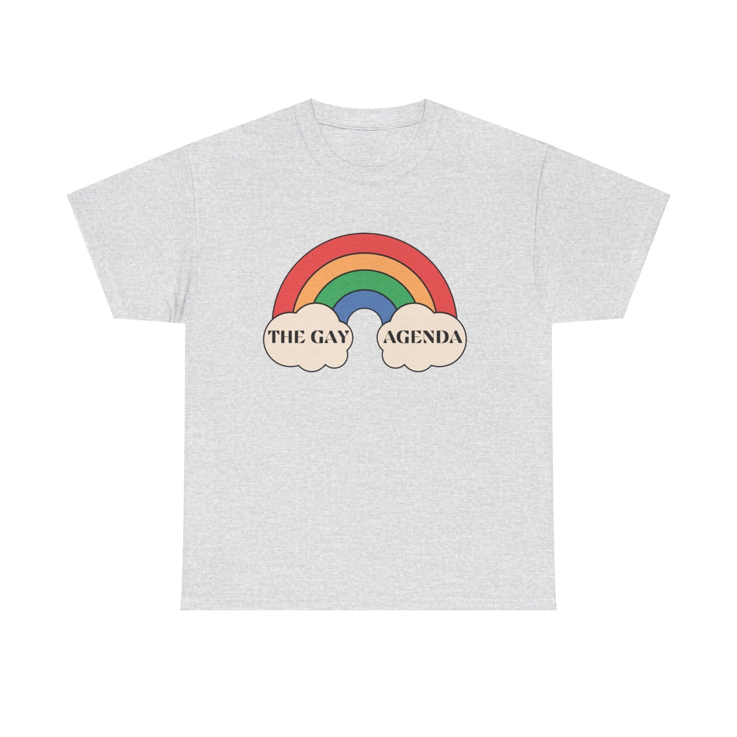 The Gay Agenda (light mode) Tee