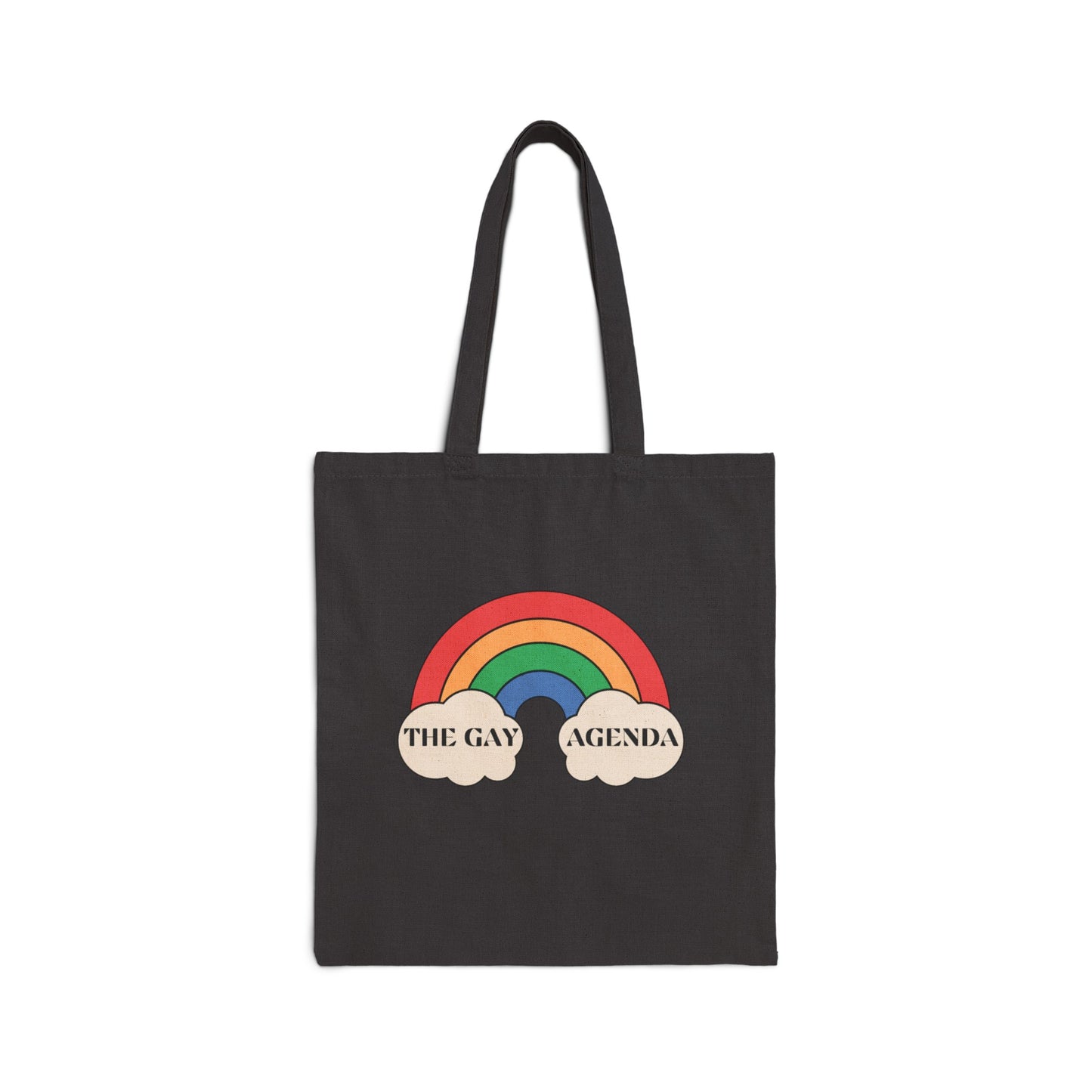 The Gay Agenda (light mode) Cotton Canvas Tote Bag