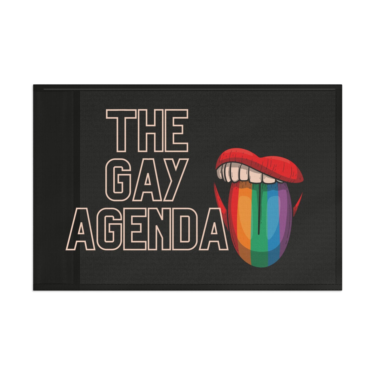 The Gay Agenda (dark mode) Flag