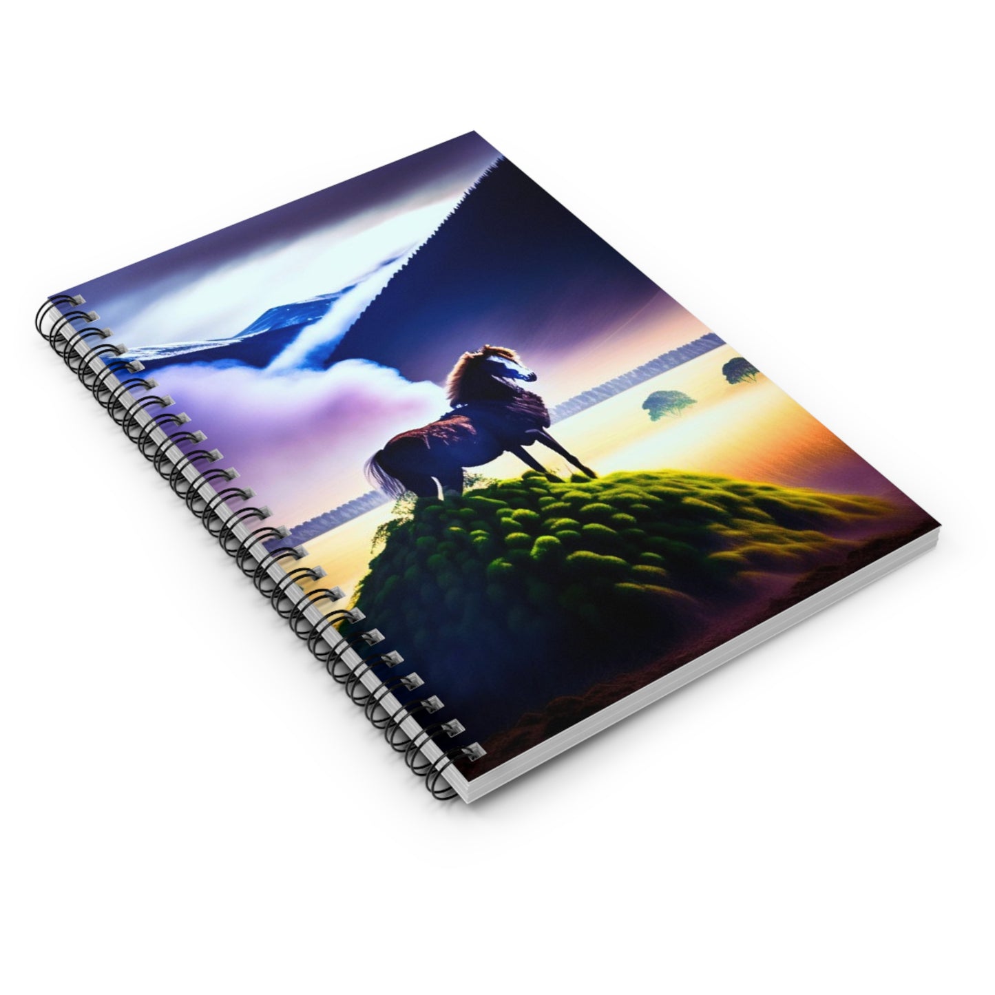 Mystic Horse Spiral Notebook - Ruled Line