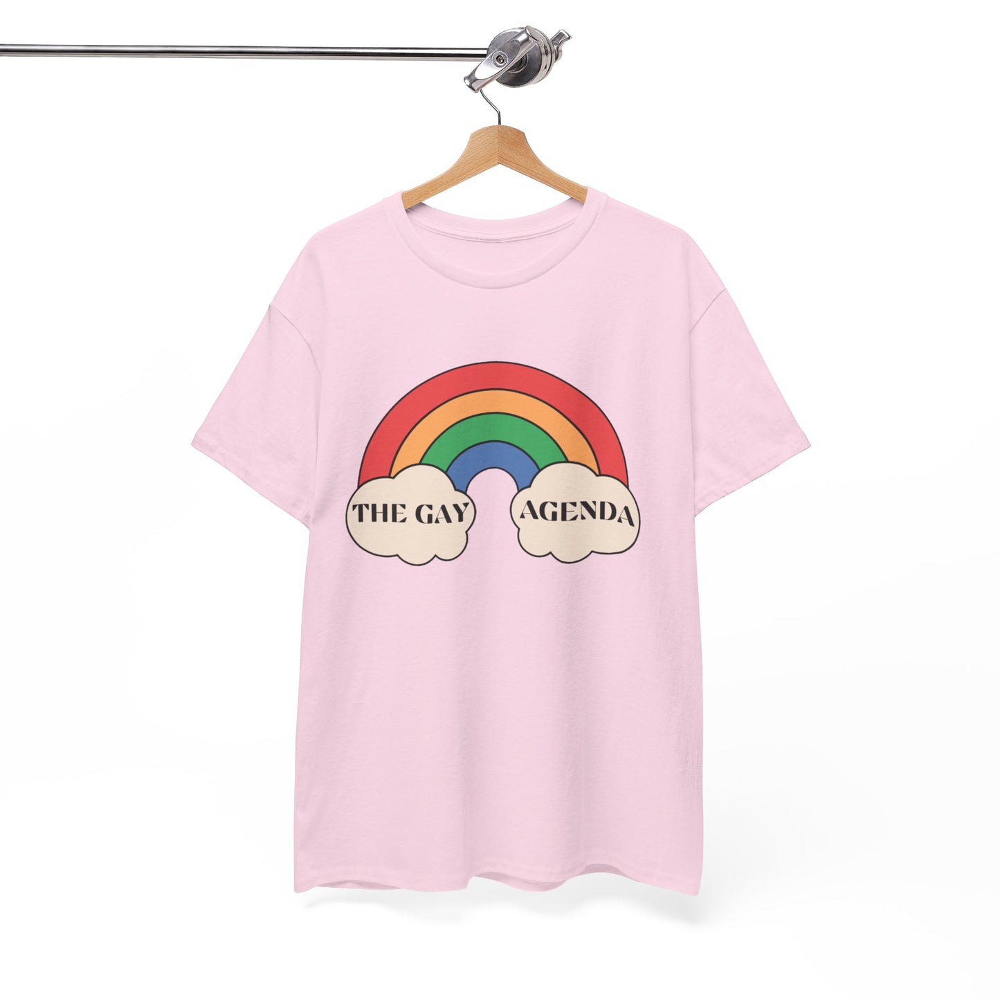 The Gay Agenda (light mode) Tee