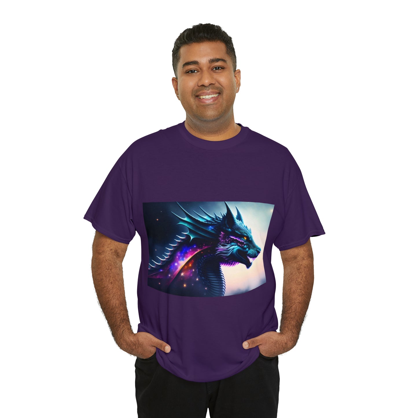 Nebula Wolf Dragon Cotton Tee