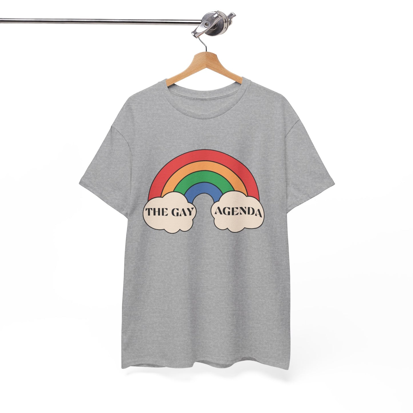 The Gay Agenda (light mode) Tee