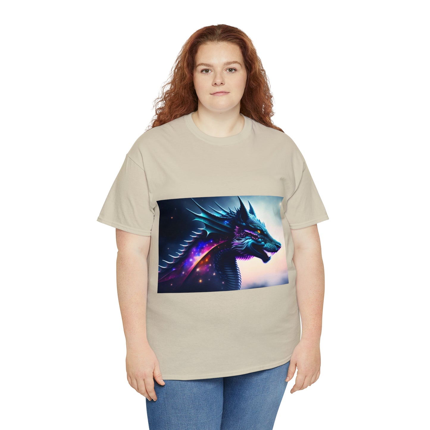 Nebula Wolf Dragon Cotton Tee