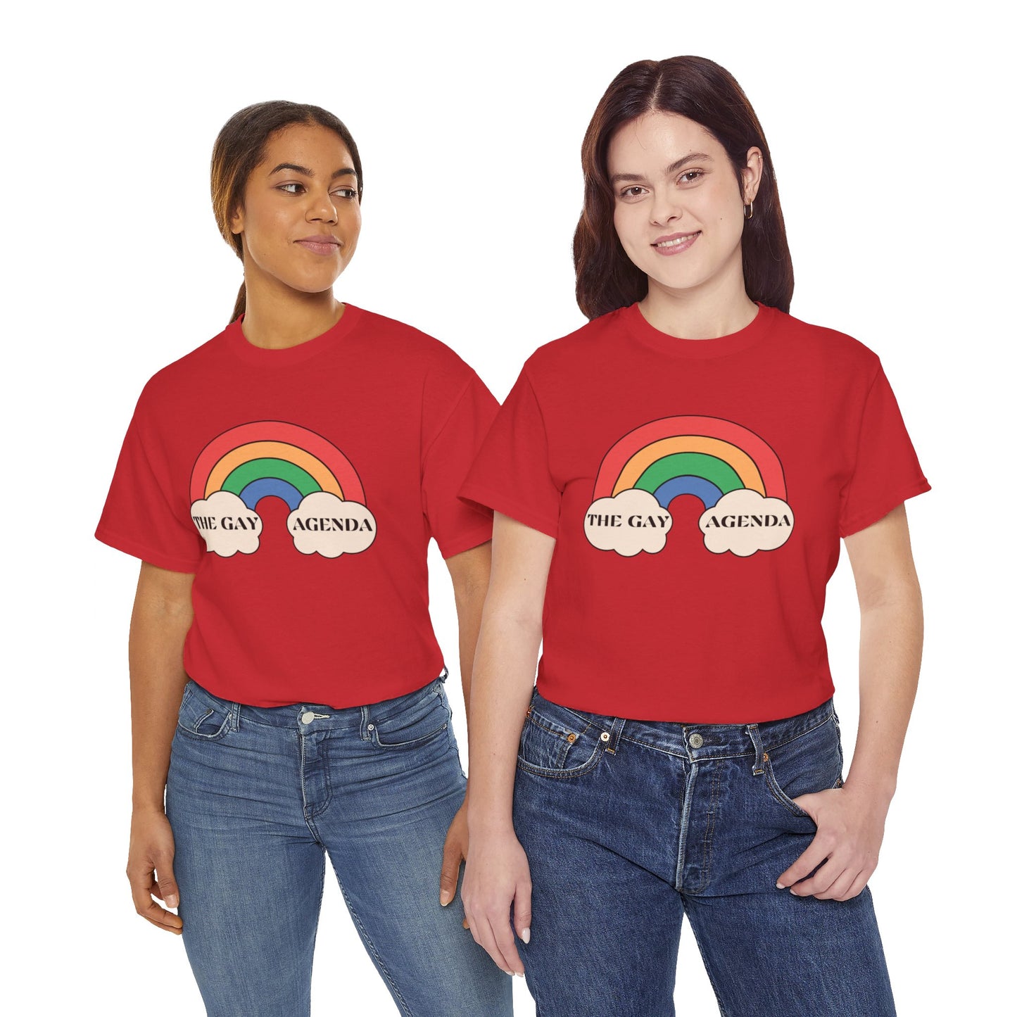 The Gay Agenda (light mode) Tee