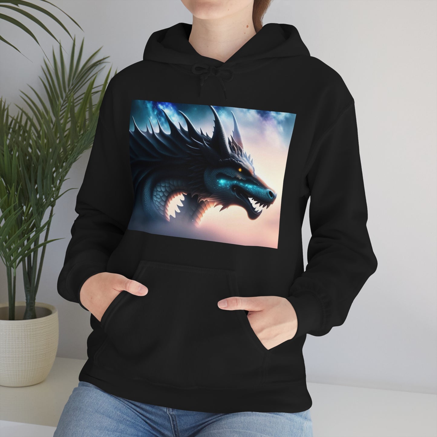 Teal Star Dragon Hoodie