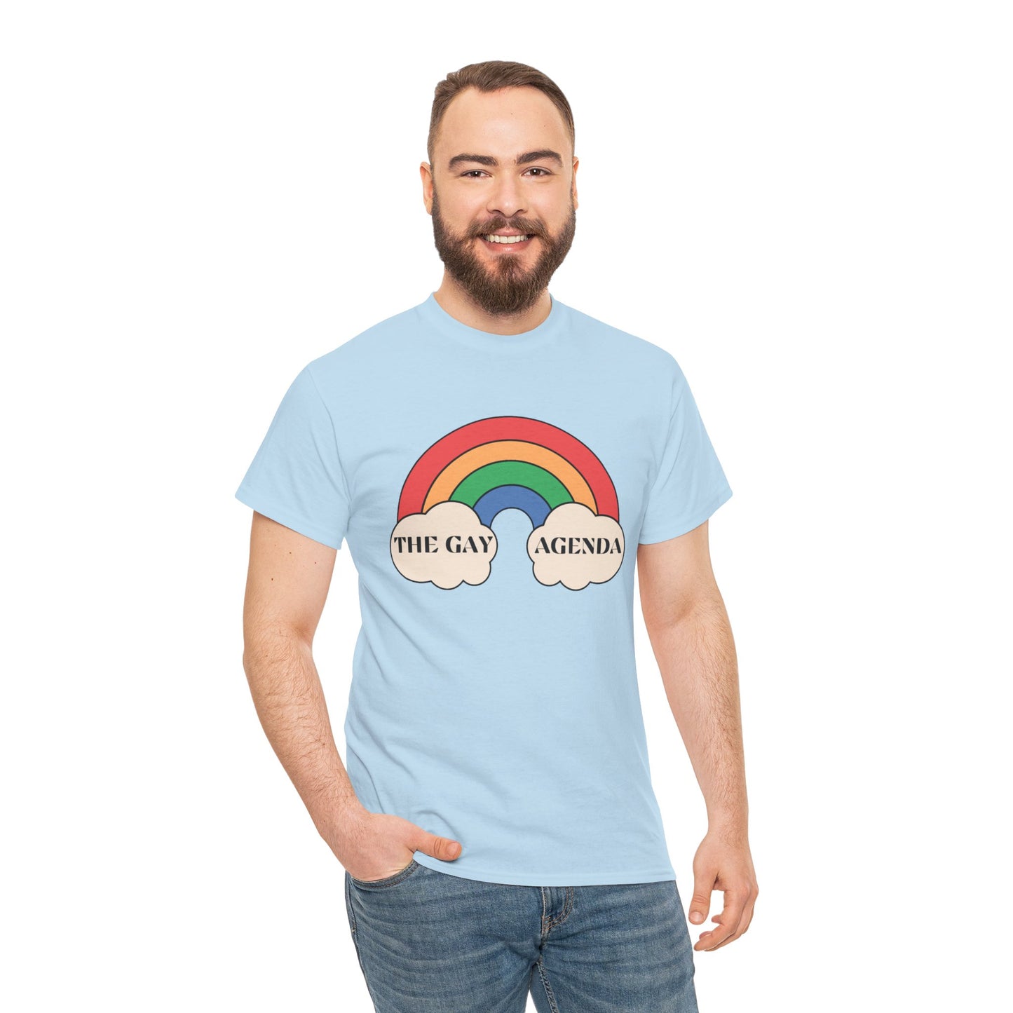 The Gay Agenda (light mode) Tee