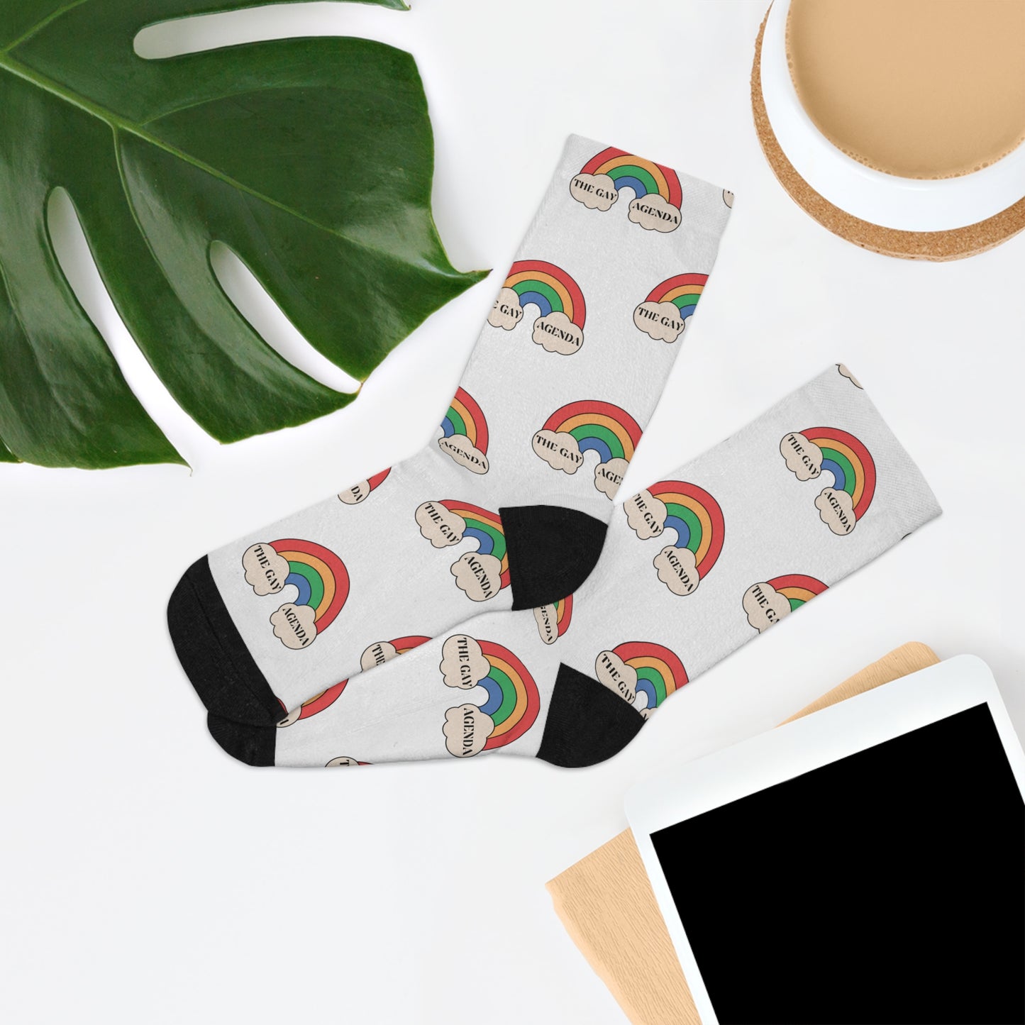 The Gay Agenda Socks, eco friendly!