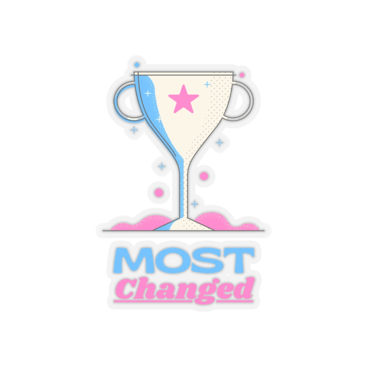 Most Changed Transparent Sticker