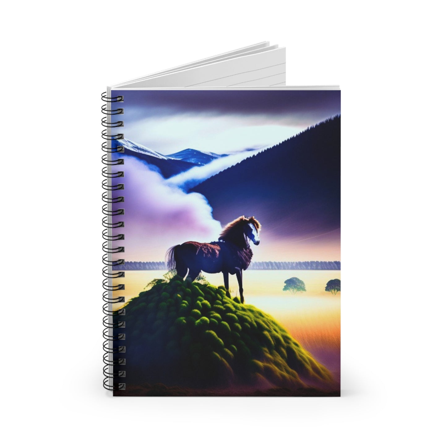 Mystic Horse Spiral Notebook - Ruled Line