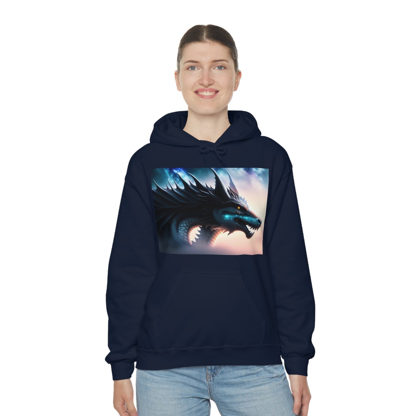 Teal Star Dragon Hoodie