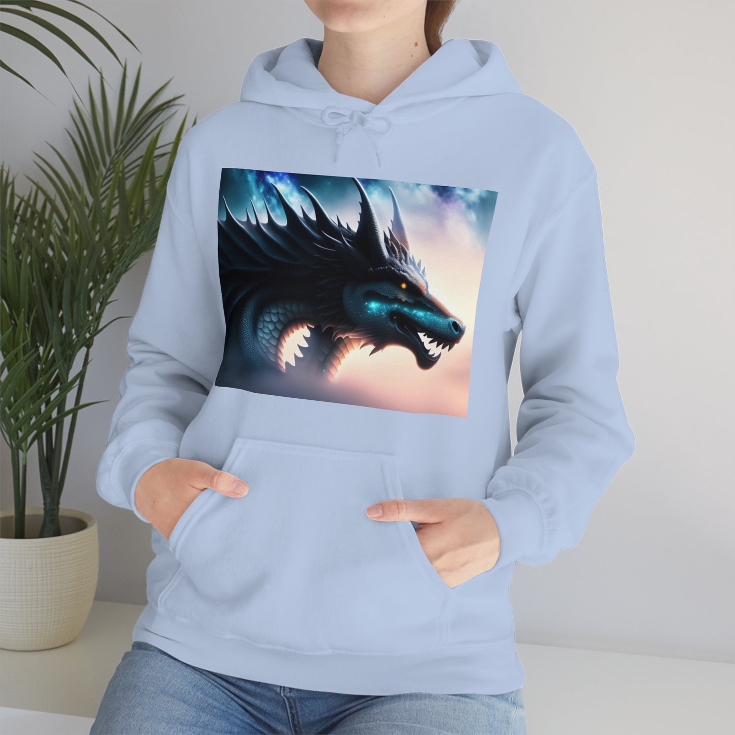 Teal Star Dragon Hoodie