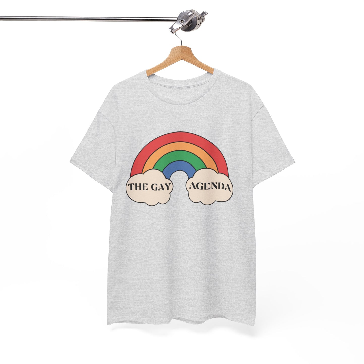 The Gay Agenda (light mode) Tee