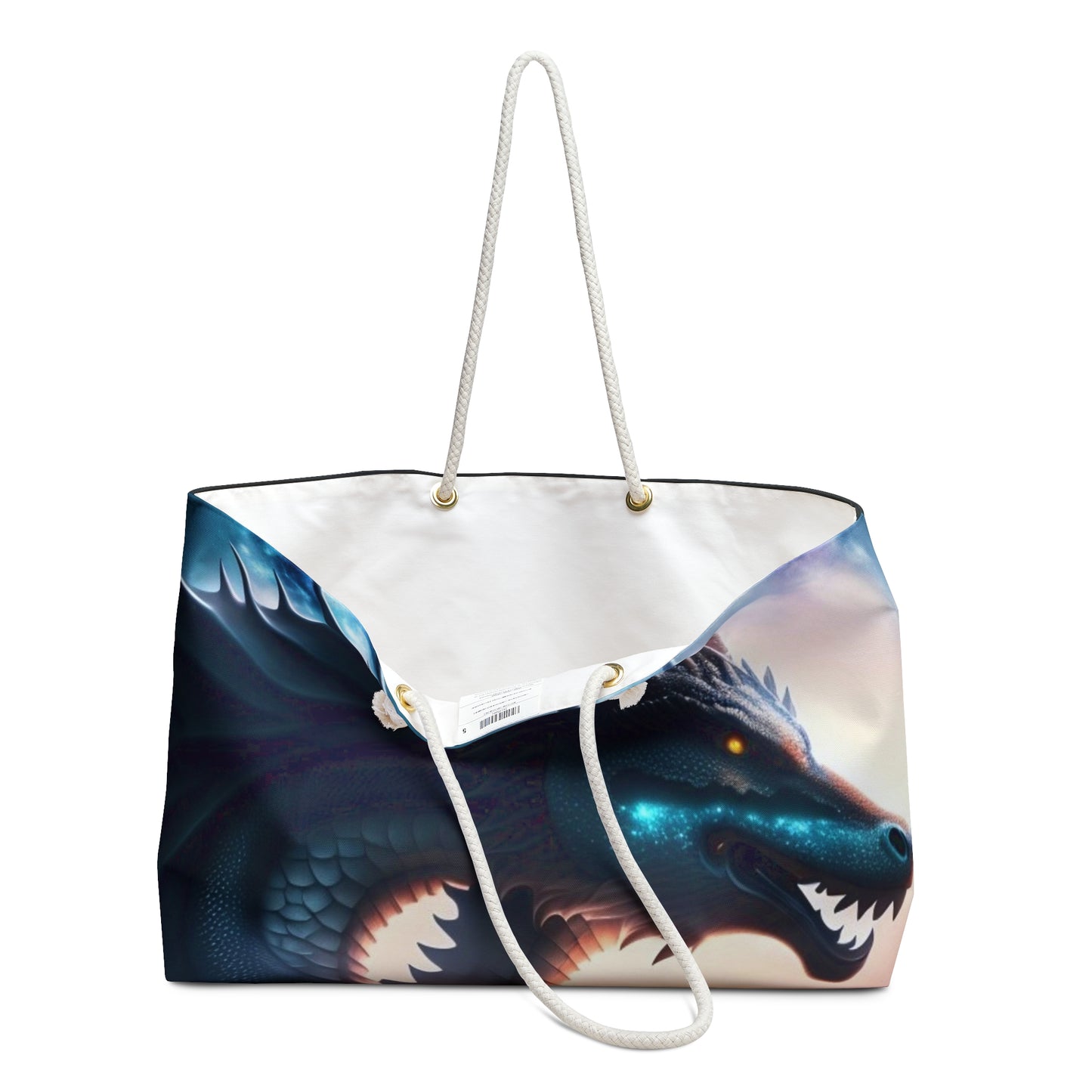 Teal Star Dragon Weekender Bag