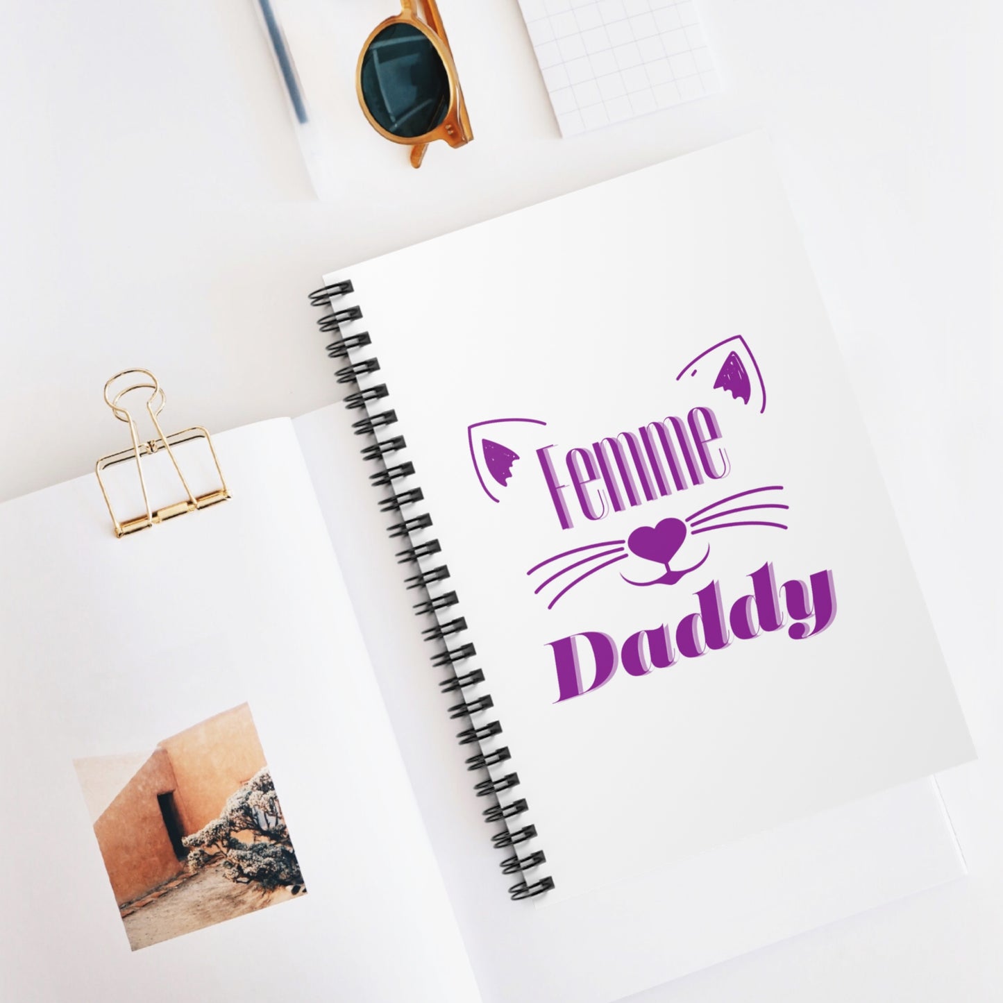 Femme Daddy Spiral Notebook - Ruled Line