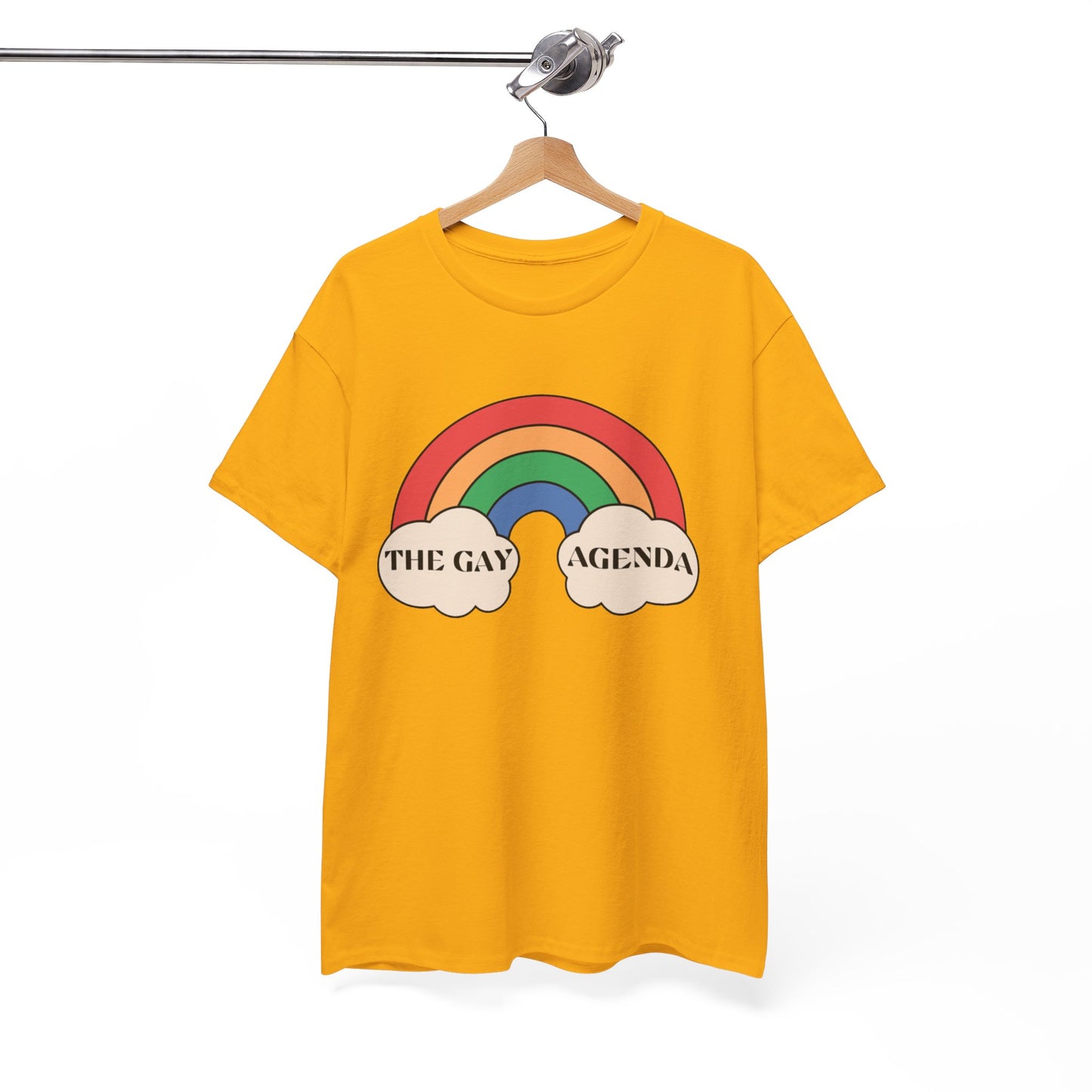 The Gay Agenda (light mode) Tee