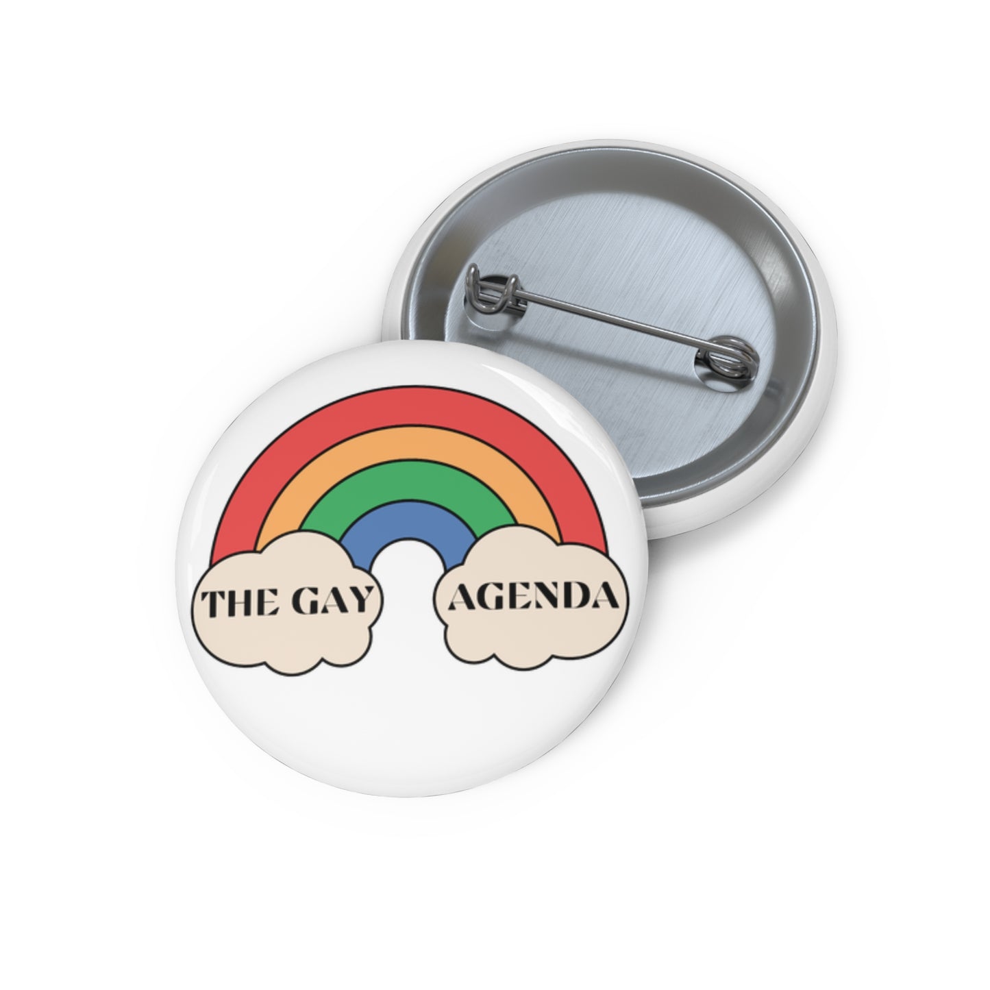 The Gay Agenda (light mode) Pin Button