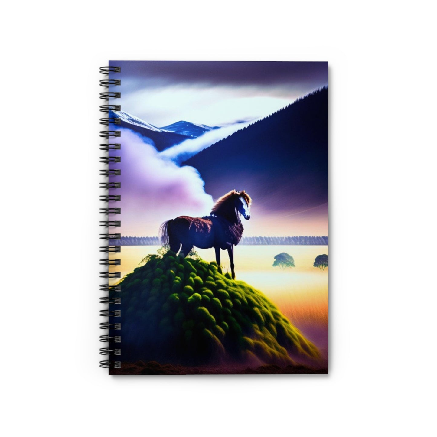 Mystic Horse Spiral Notebook - Ruled Line