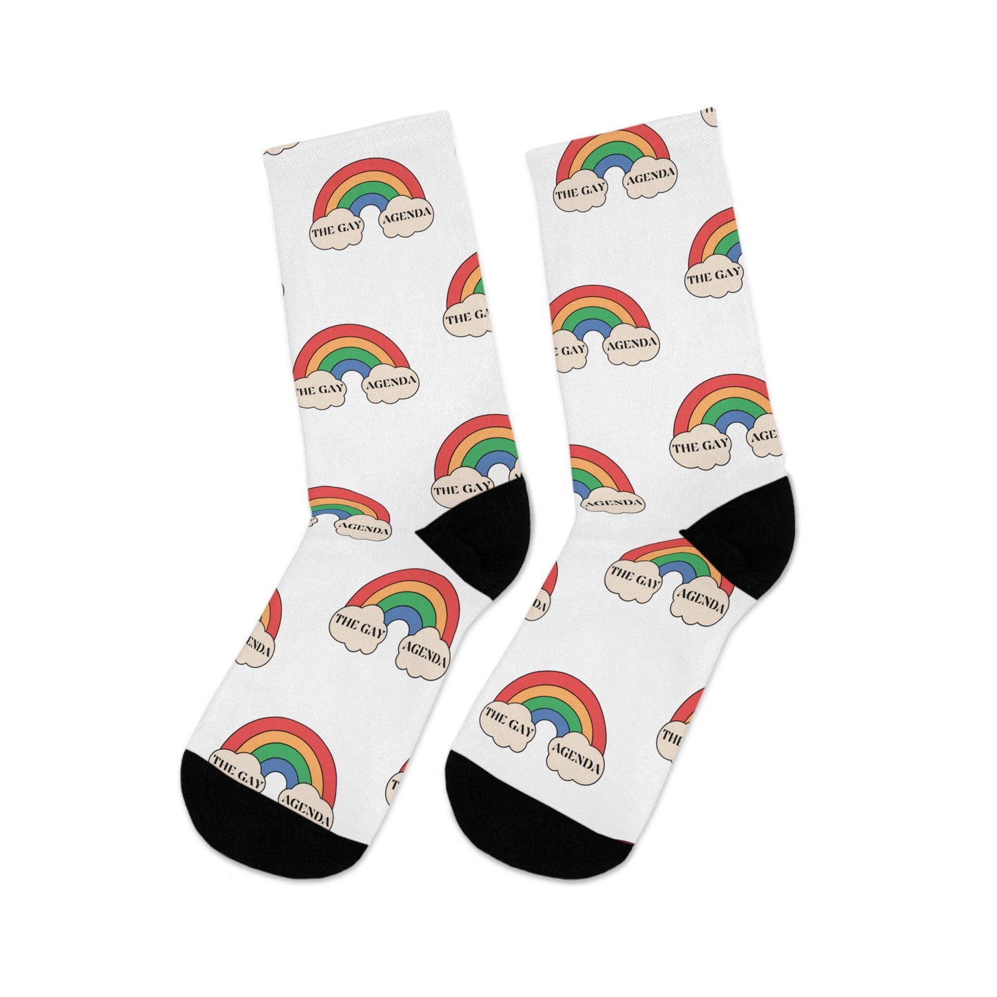 The Gay Agenda Socks, eco friendly!