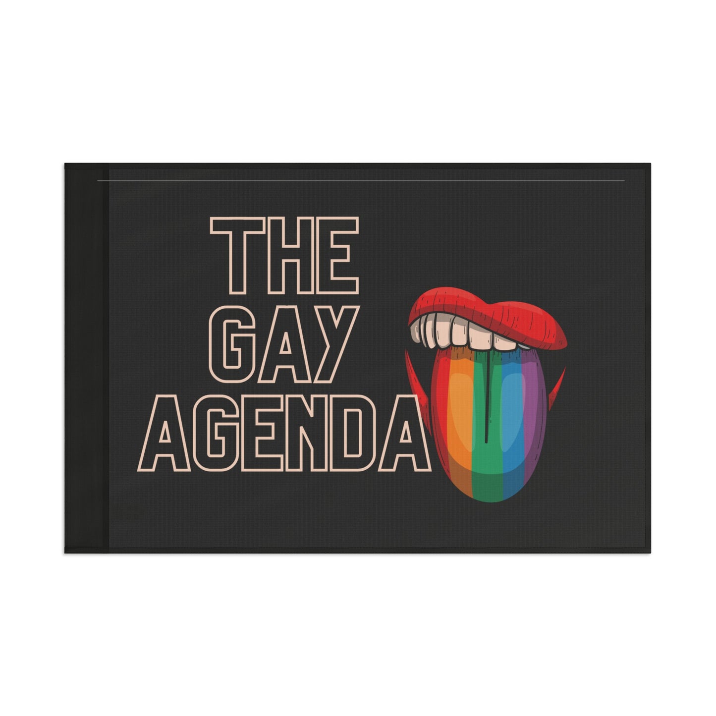 The Gay Agenda (dark mode) Flag