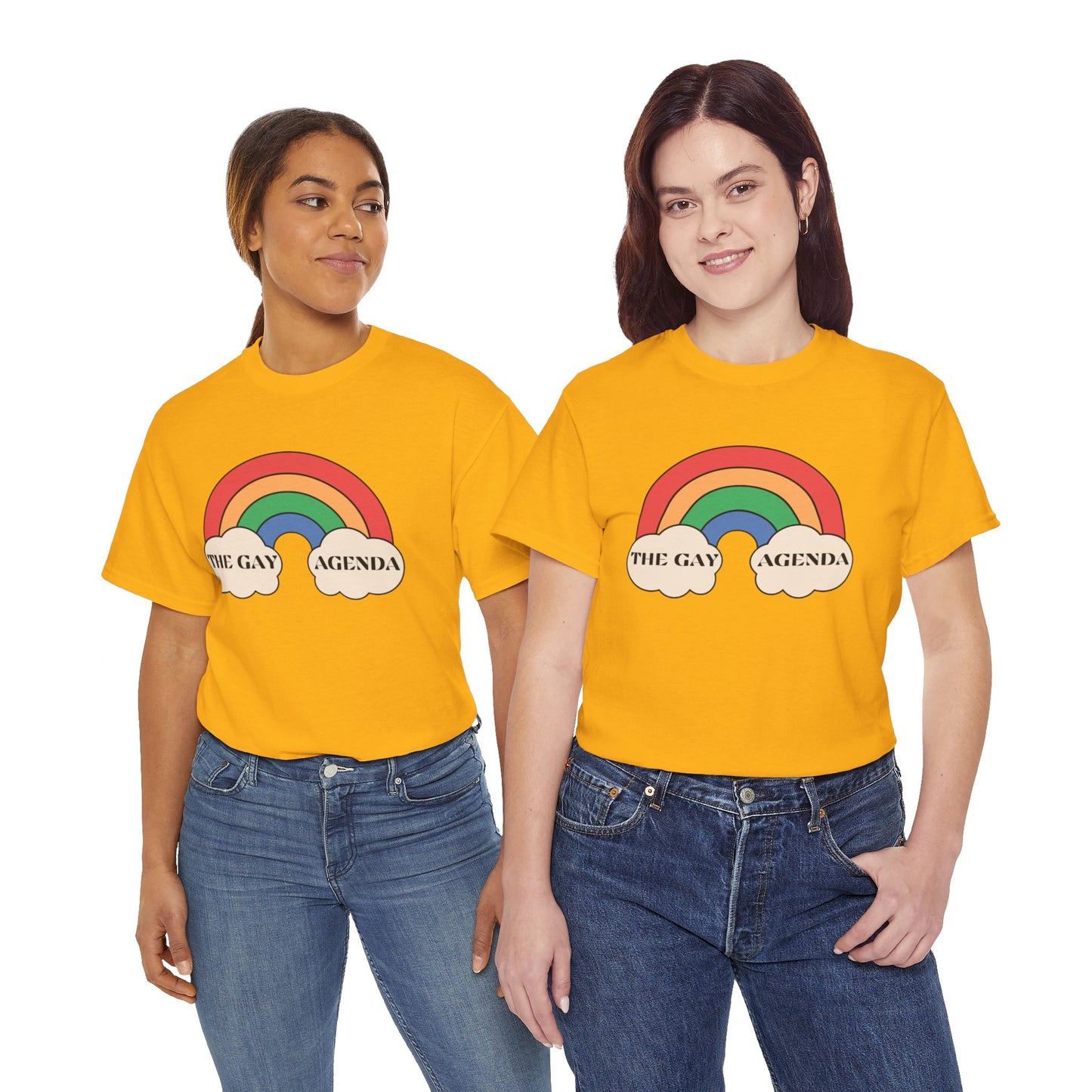 The Gay Agenda (light mode) Tee