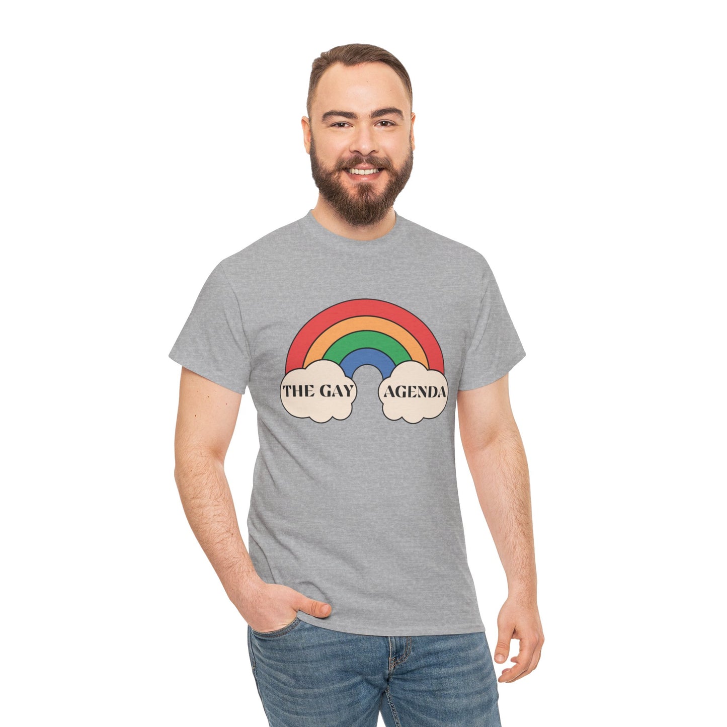 The Gay Agenda (light mode) Tee