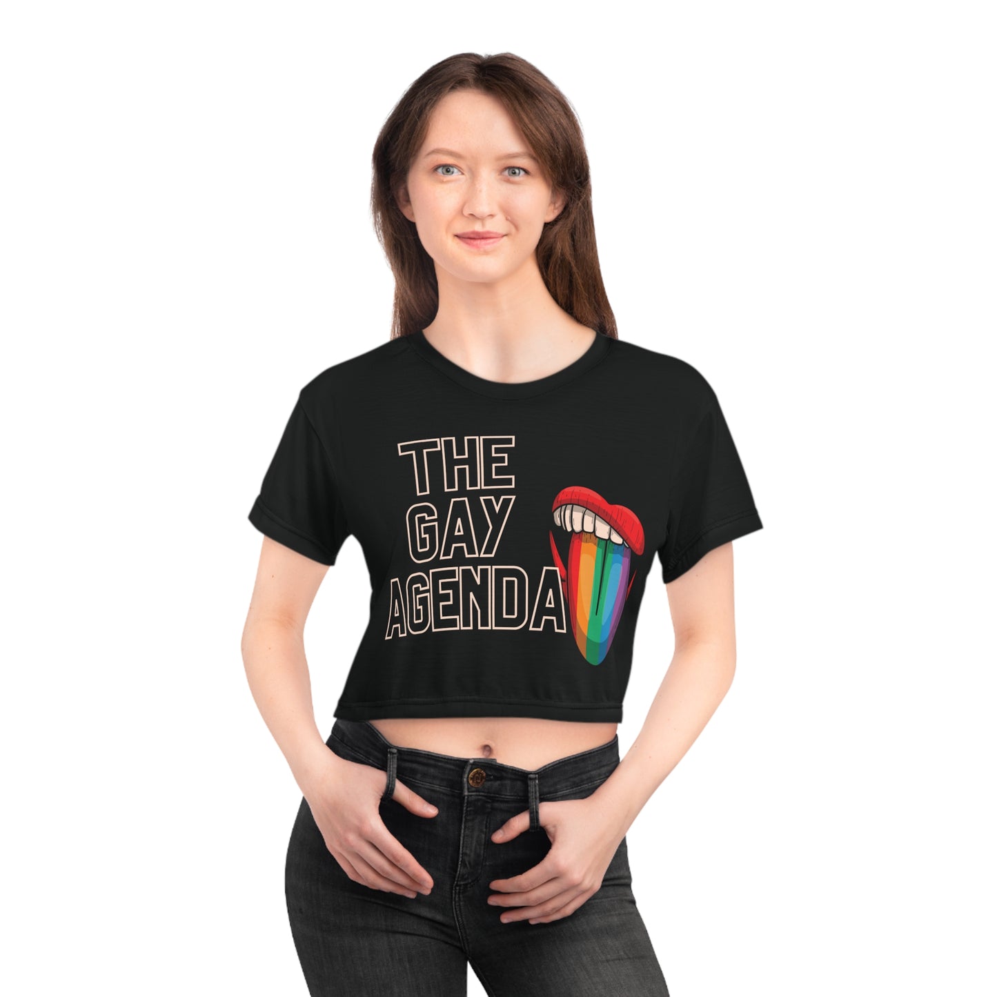 The Gay Agenda Crop Tee