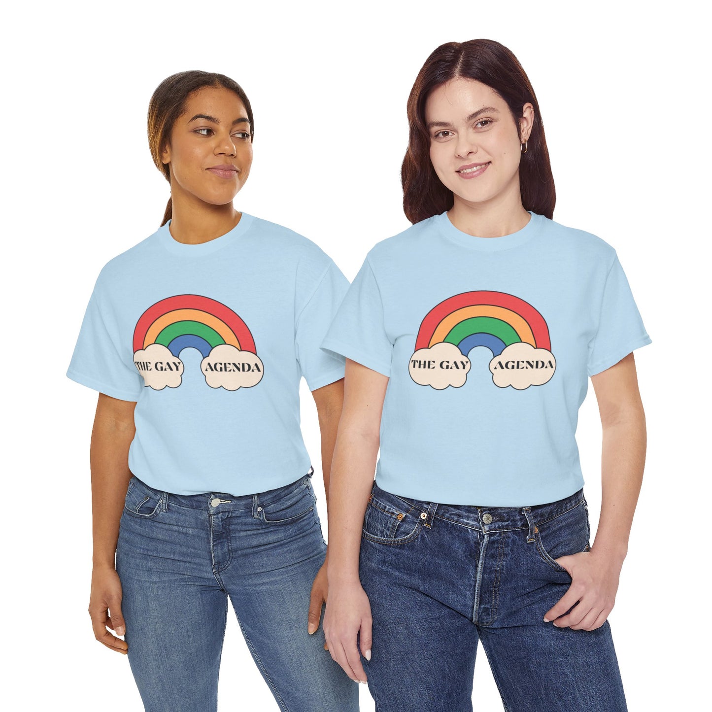 The Gay Agenda (light mode) Tee