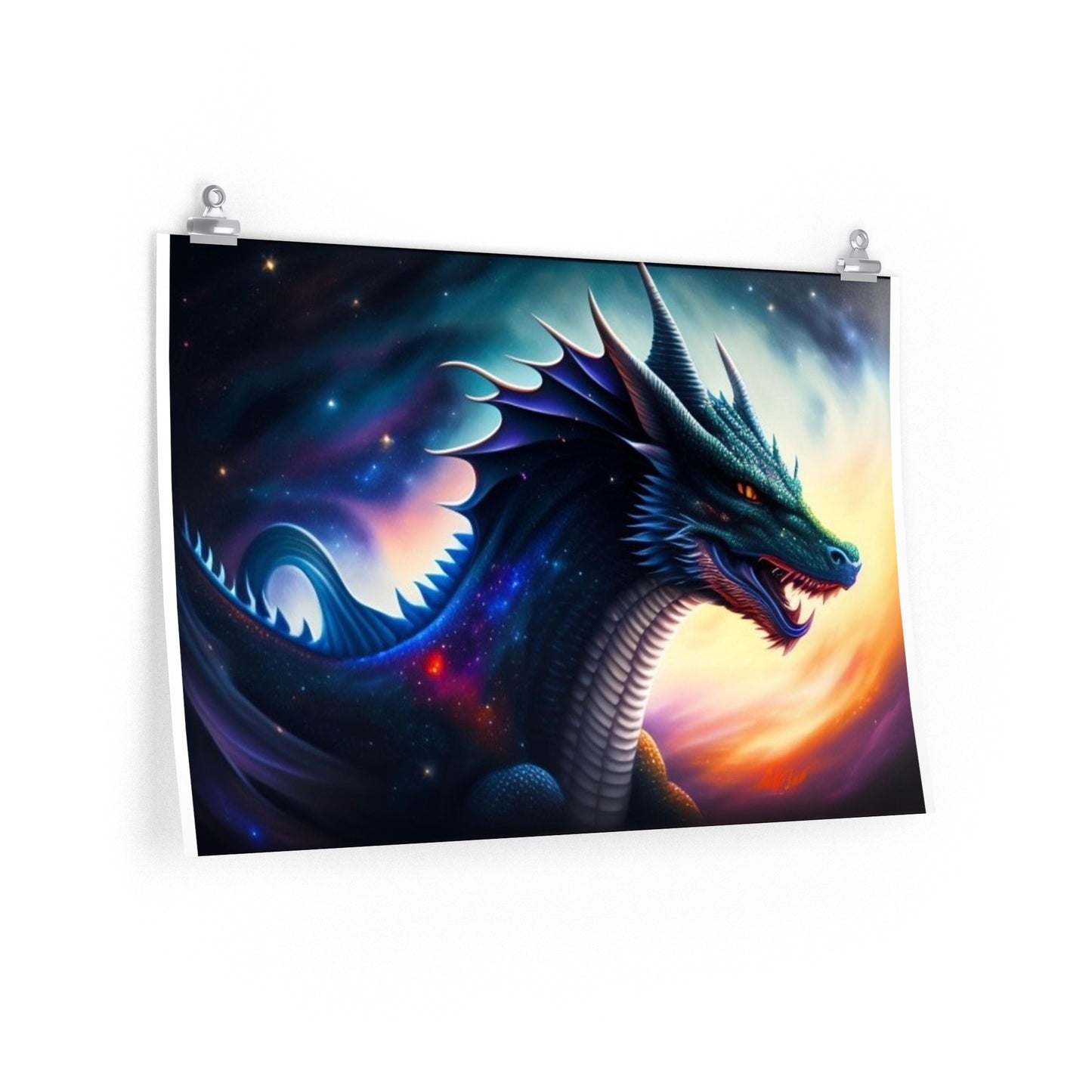 Dark Star Dragon Poster 30x20