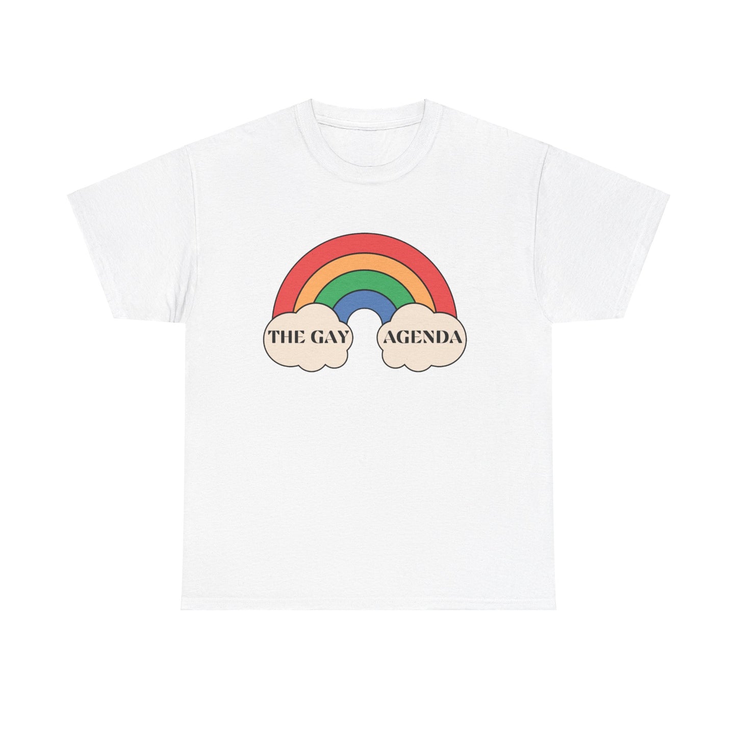 The Gay Agenda (light mode) Tee