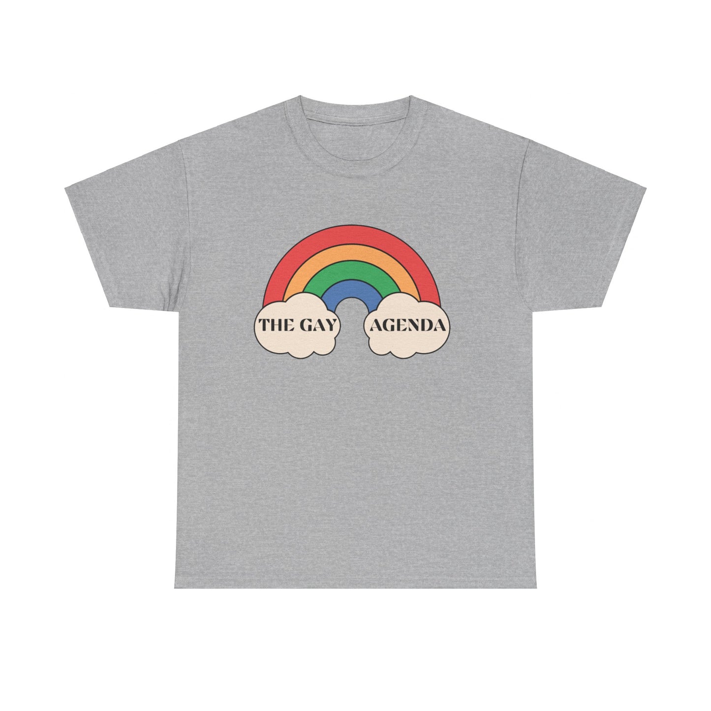 The Gay Agenda (light mode) Tee