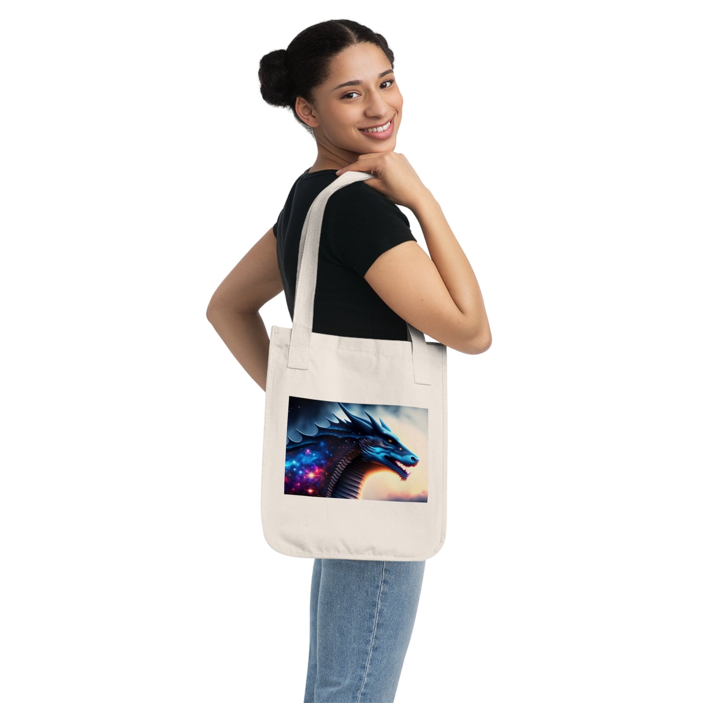 Galaxy Magic Dragon Tote Bag