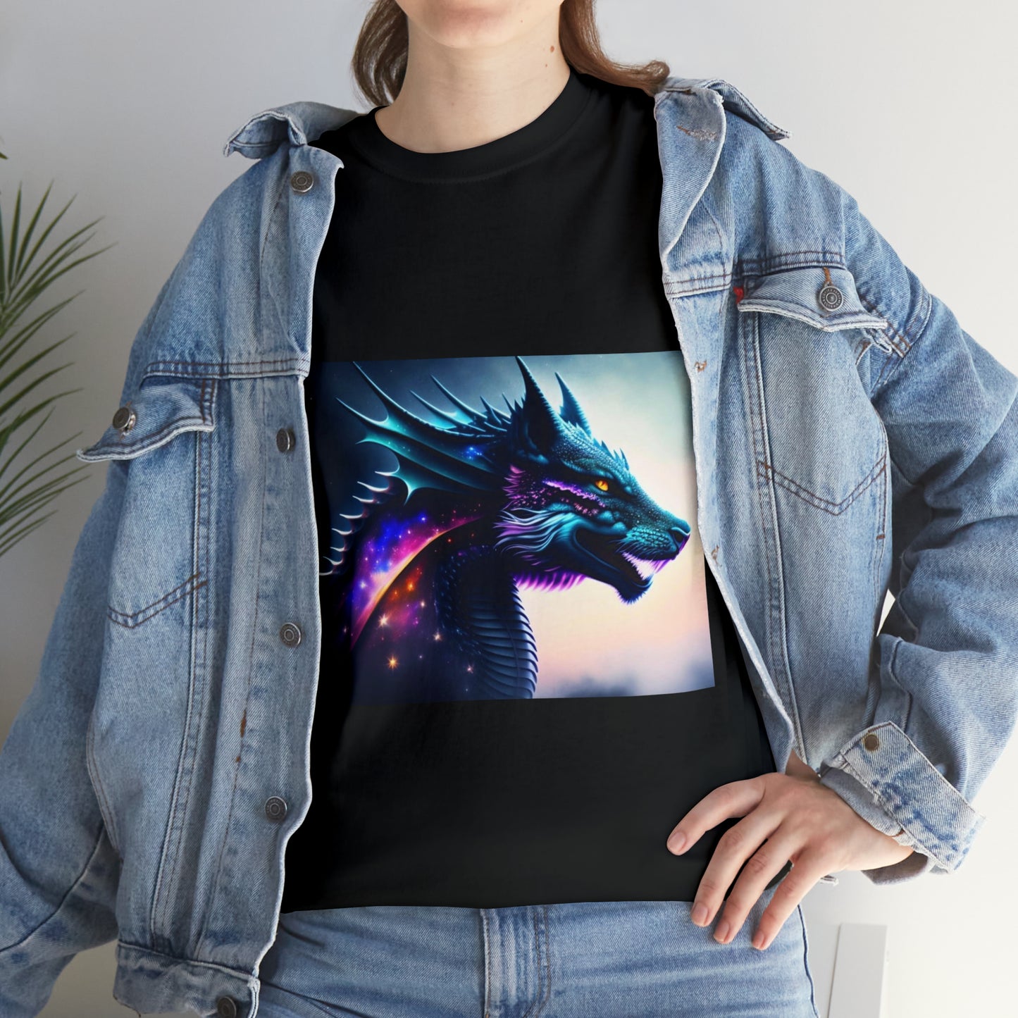 Nebula Wolf Dragon Cotton Tee