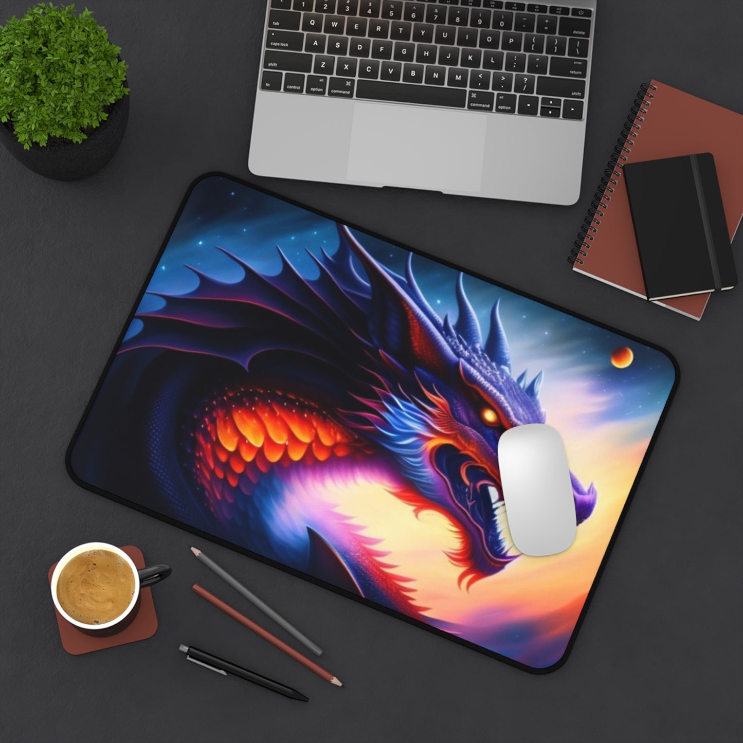 Solar Fire Dragon Desk Mat