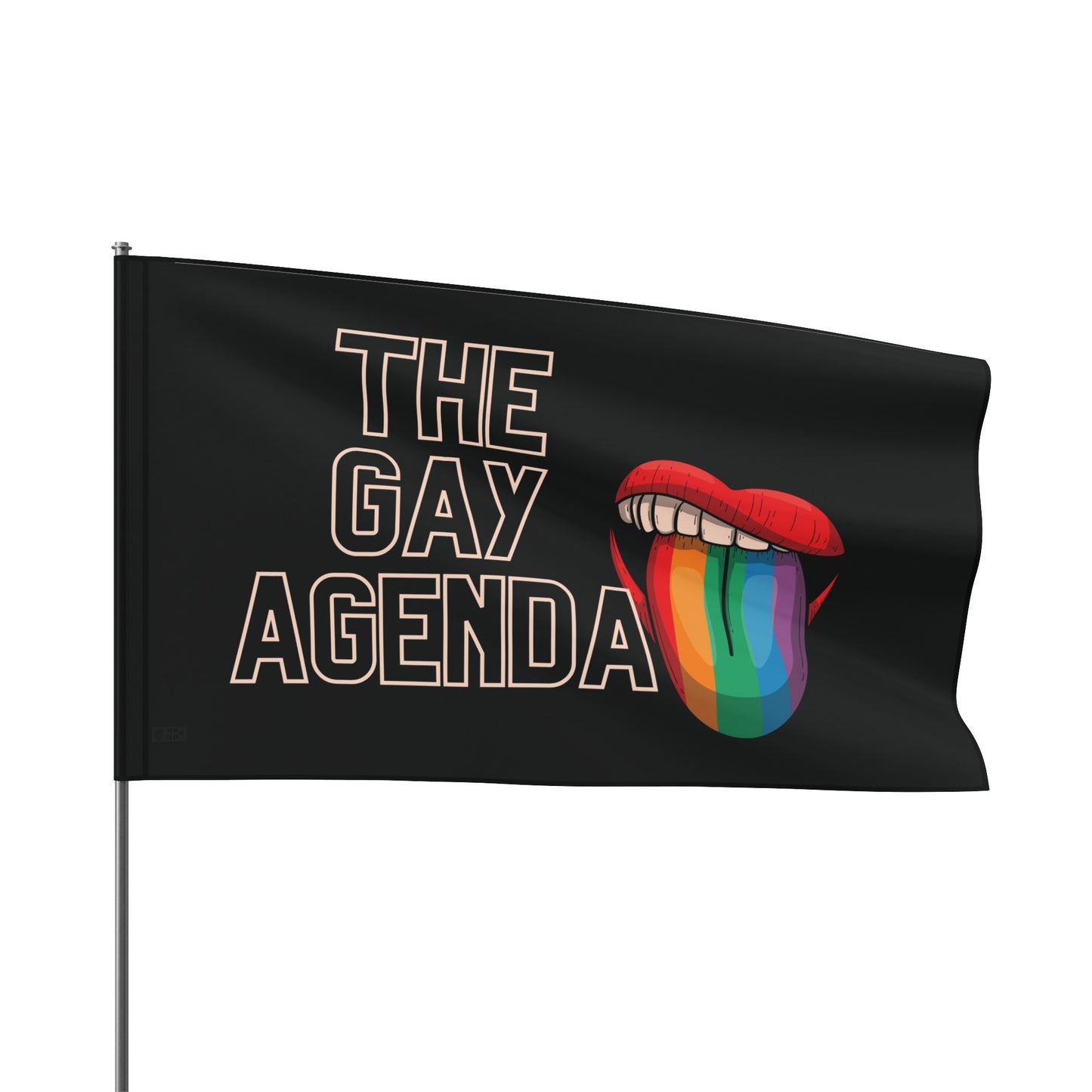 The Gay Agenda (dark mode) Flag