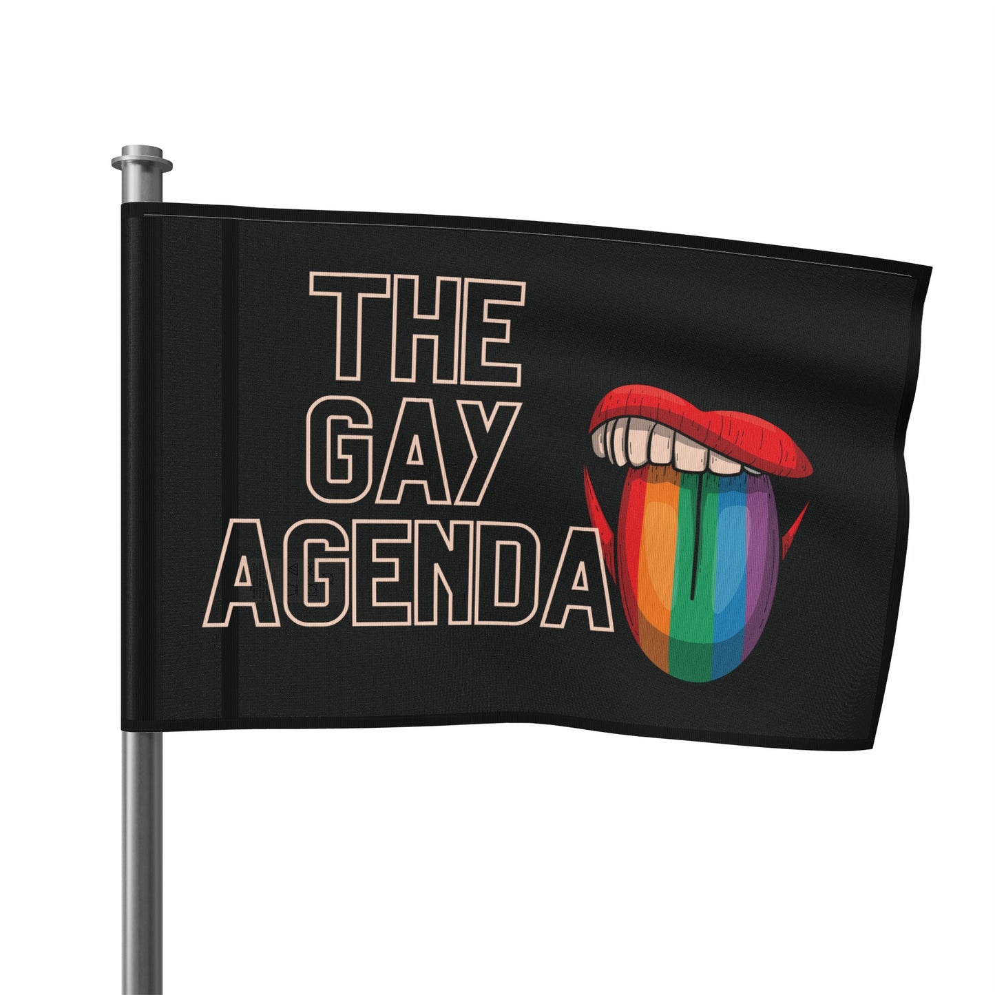 The Gay Agenda (dark mode) Flag