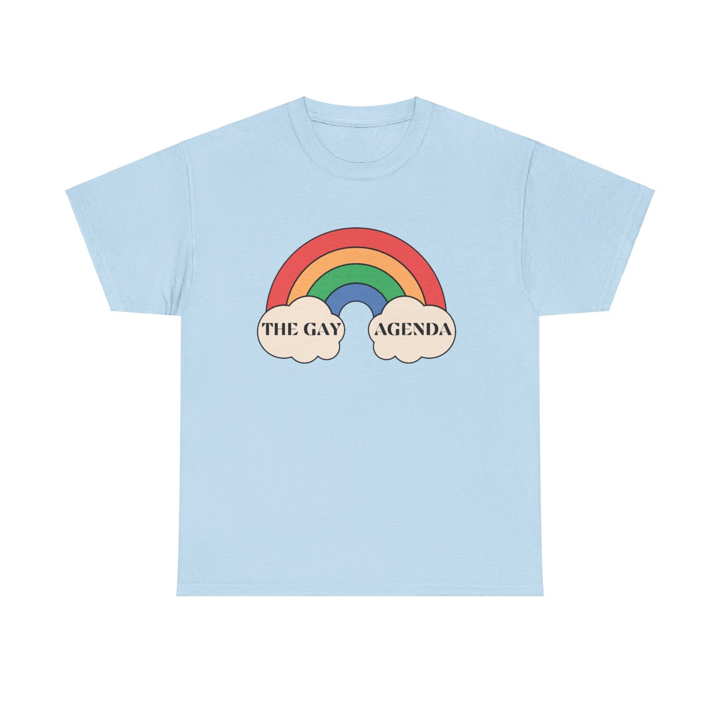 The Gay Agenda (light mode) Tee