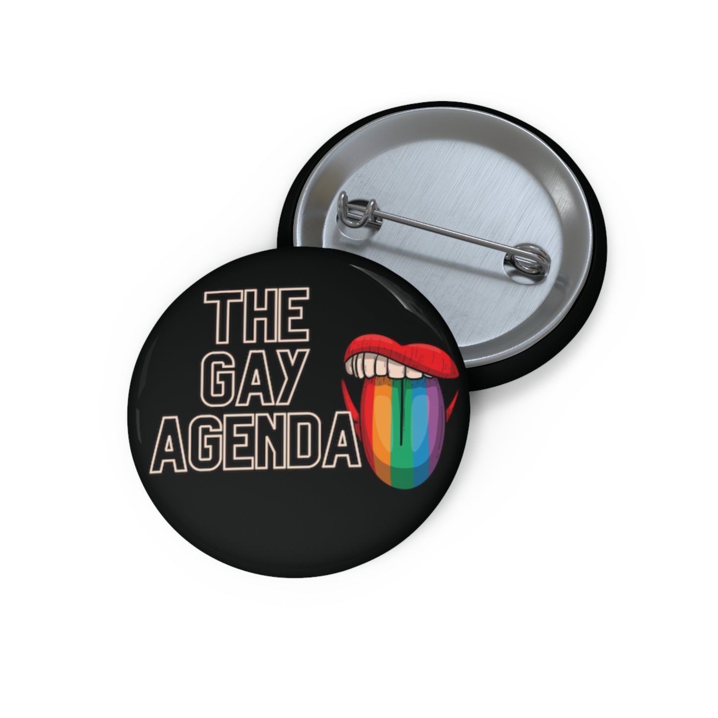 The Gay Agenda (dark mode) Pin Button