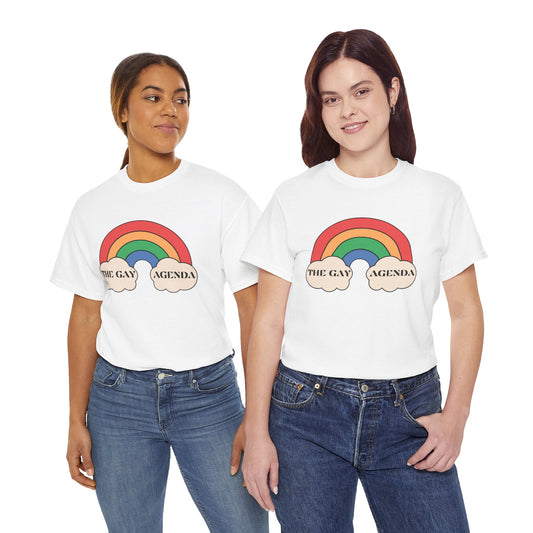 The Gay Agenda (light mode) Tee