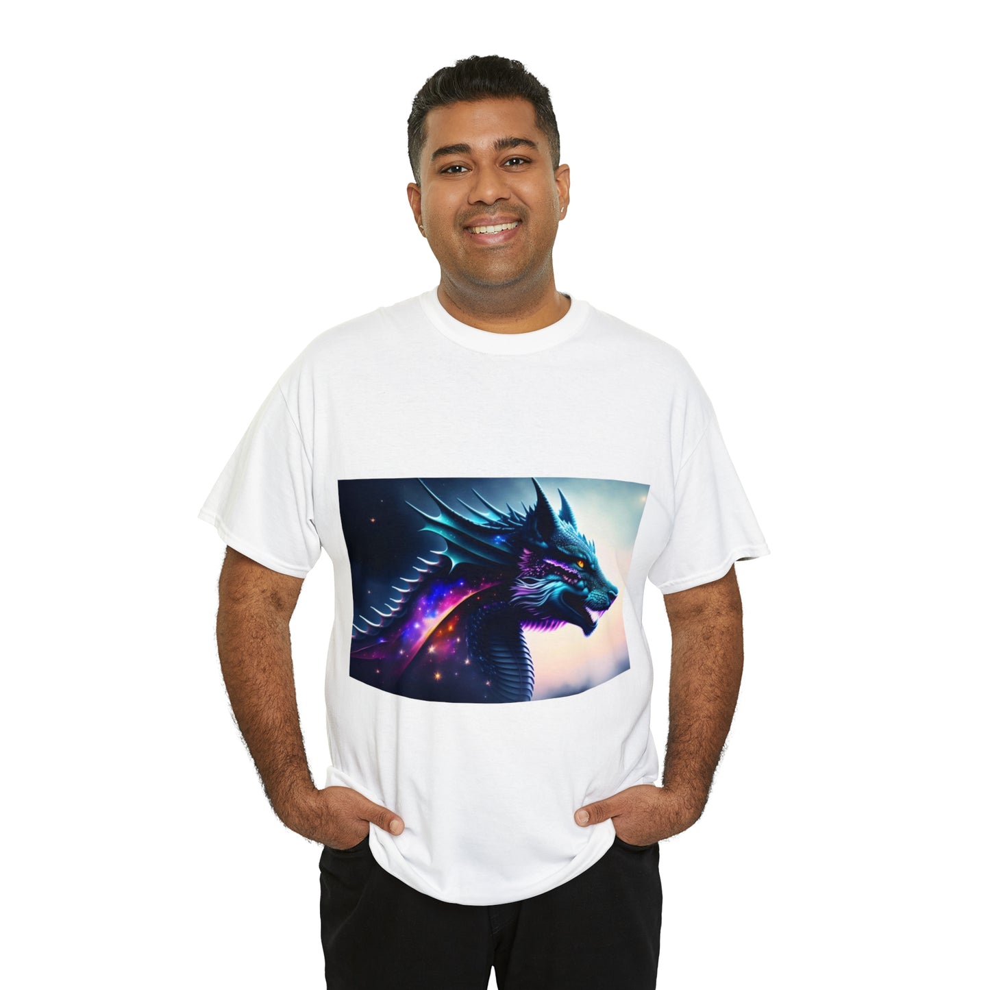 Nebula Wolf Dragon Cotton Tee