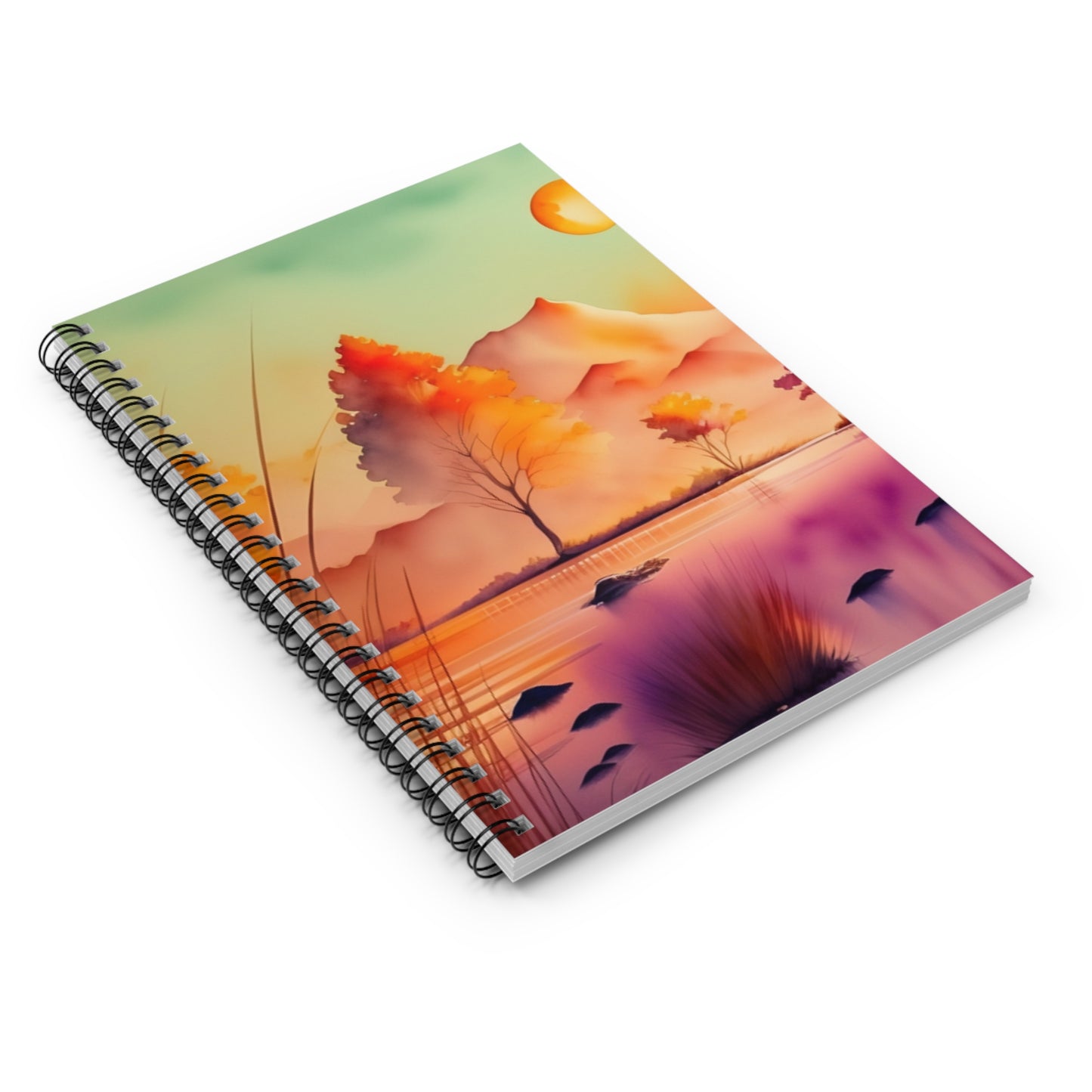 Autumn Serene Spiral Notebook - Ruled Line