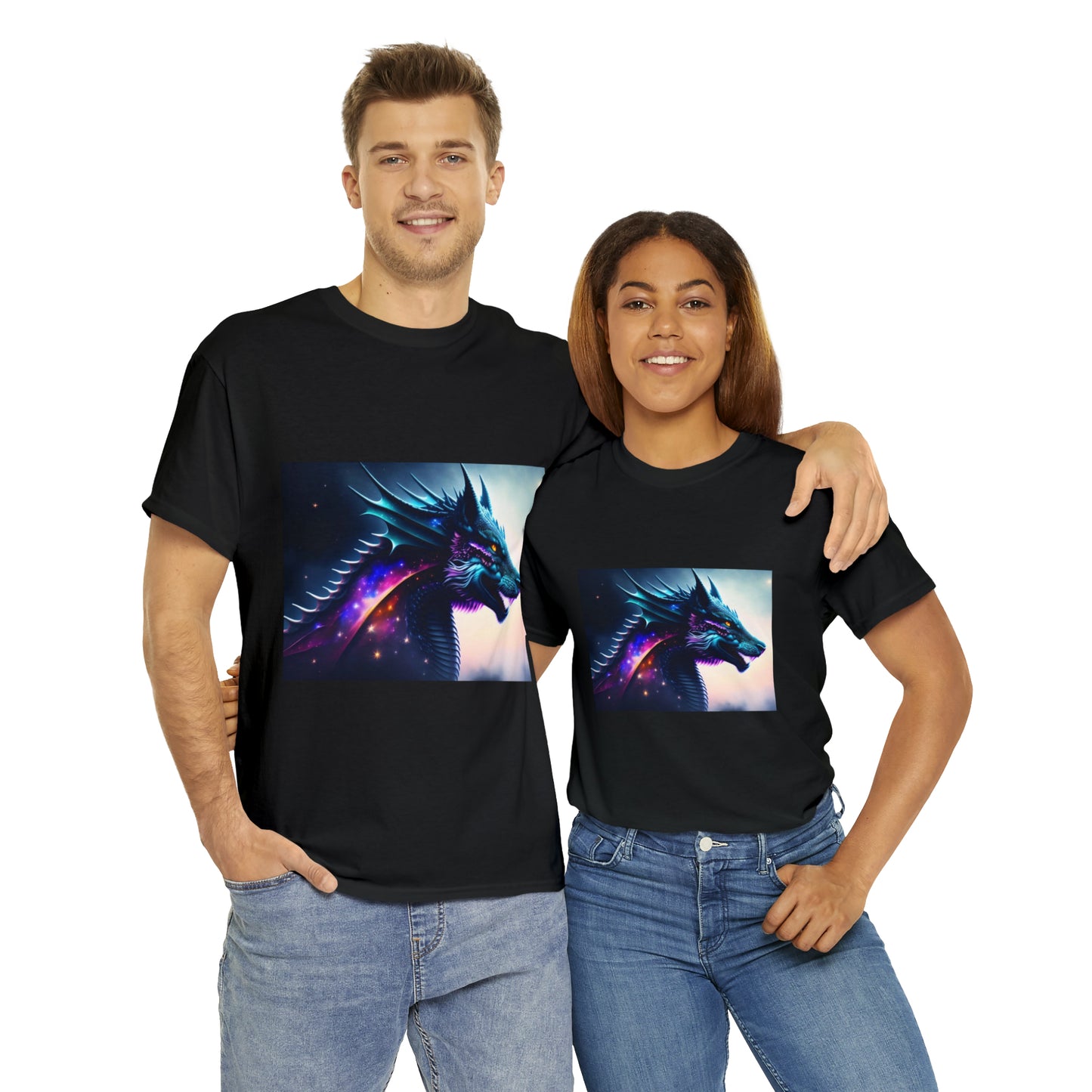 Nebula Wolf Dragon Cotton Tee