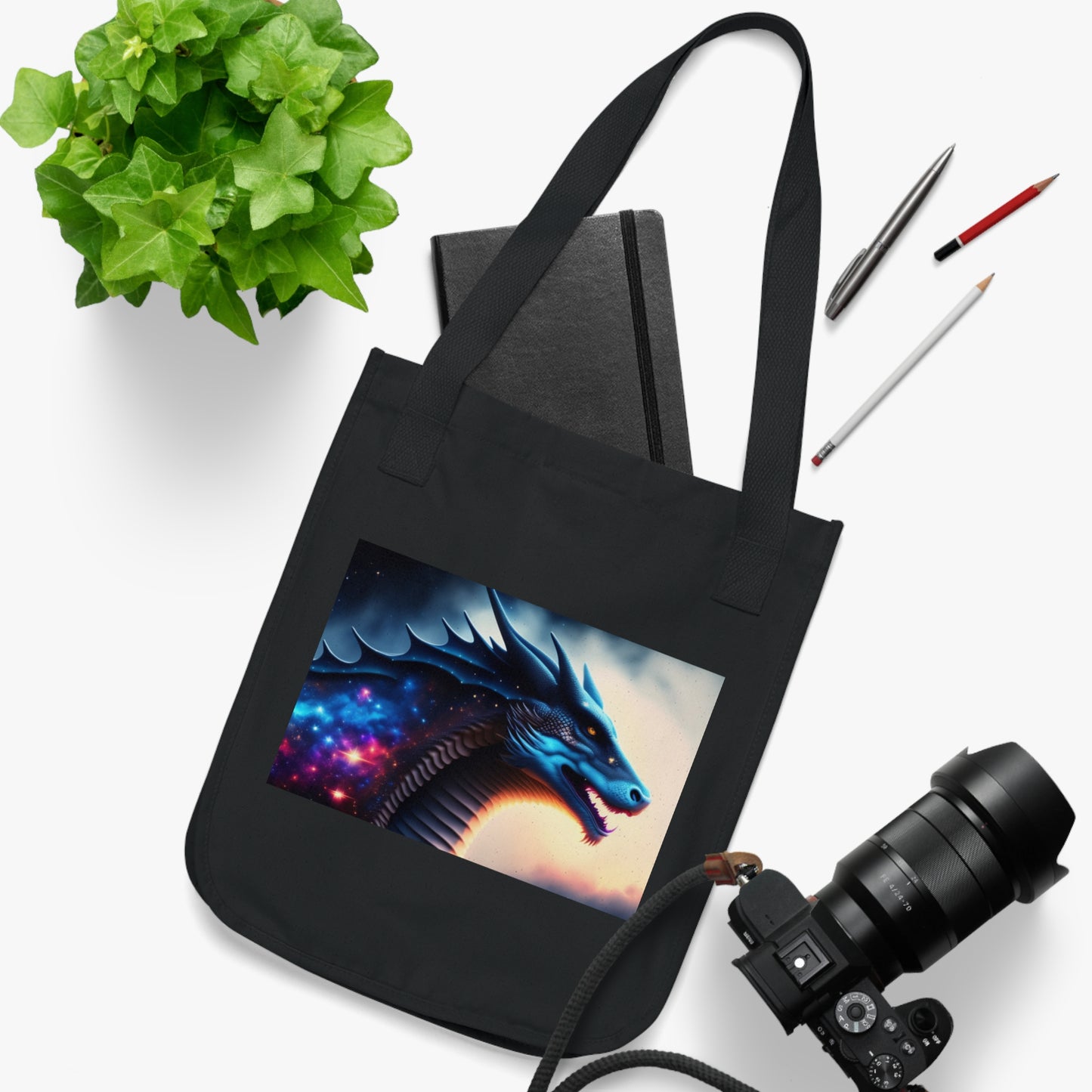 Galaxy Magic Dragon Tote Bag