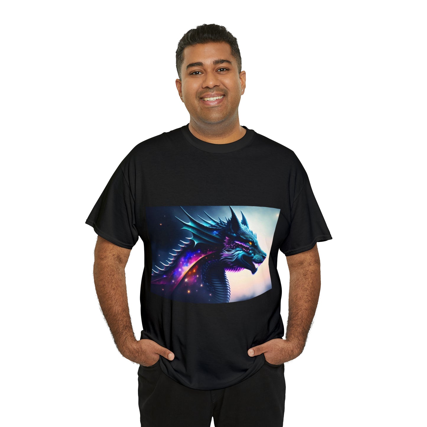 Nebula Wolf Dragon Cotton Tee