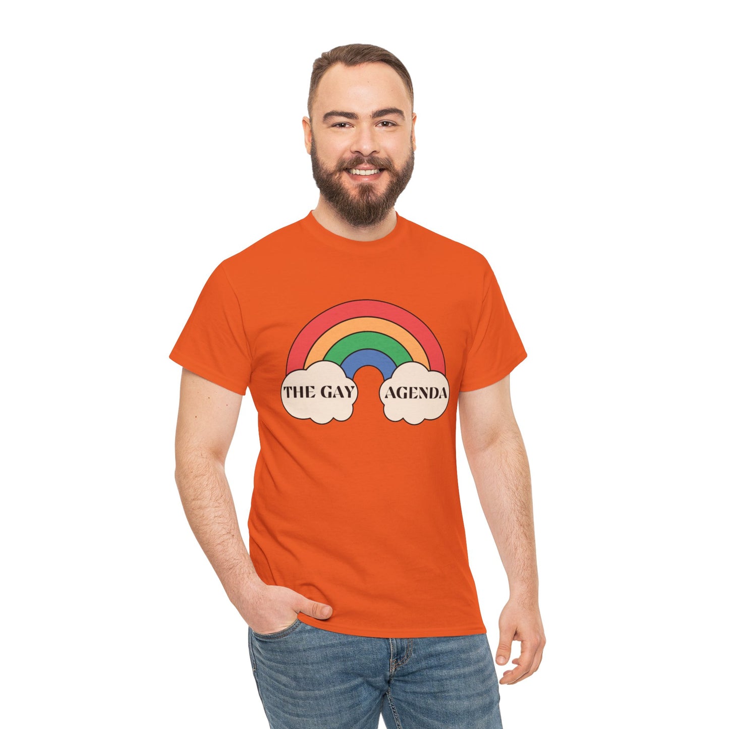 The Gay Agenda (light mode) Tee