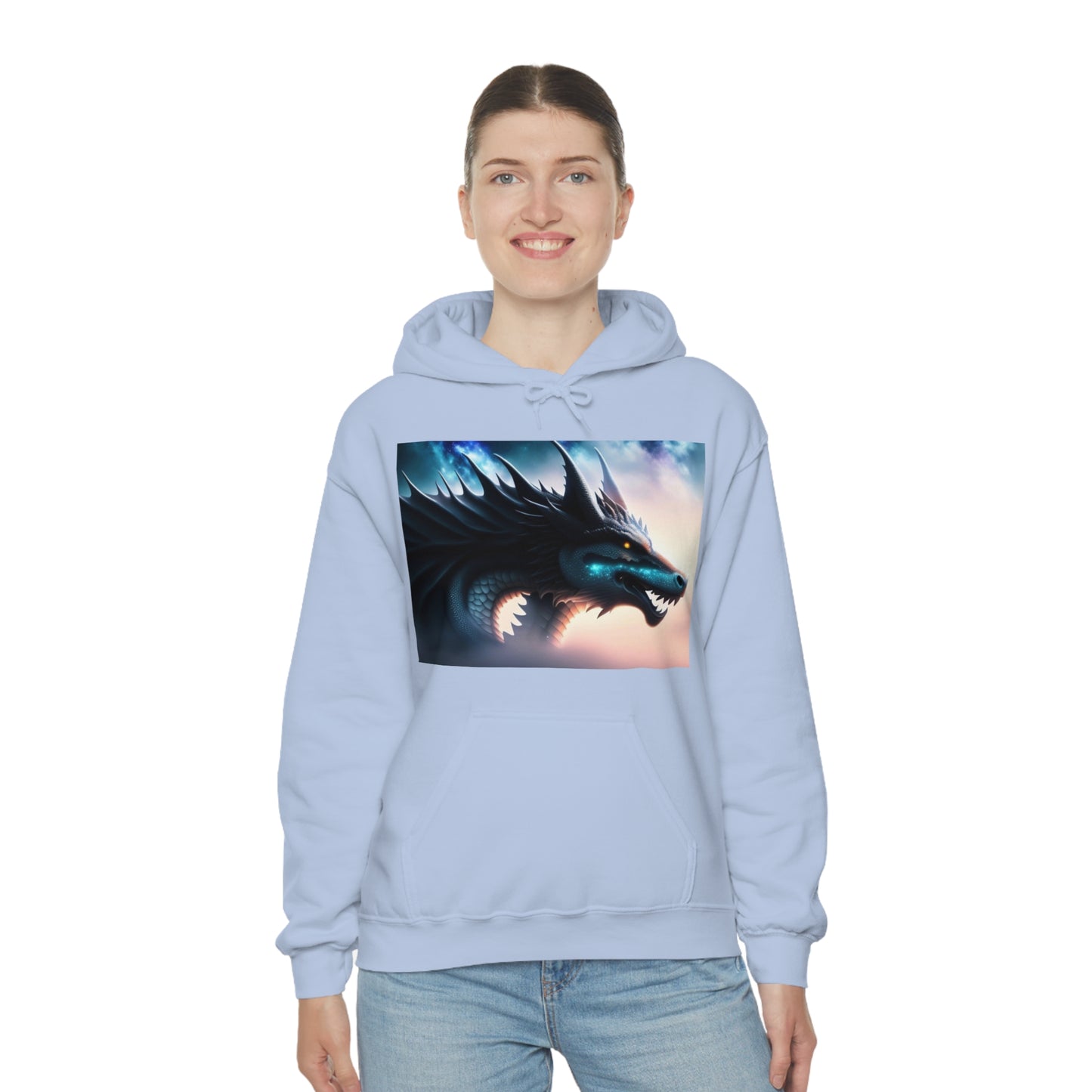 Teal Star Dragon Hoodie