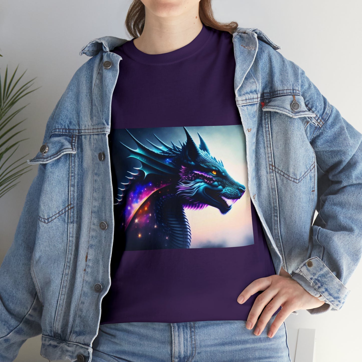 Nebula Wolf Dragon Cotton Tee