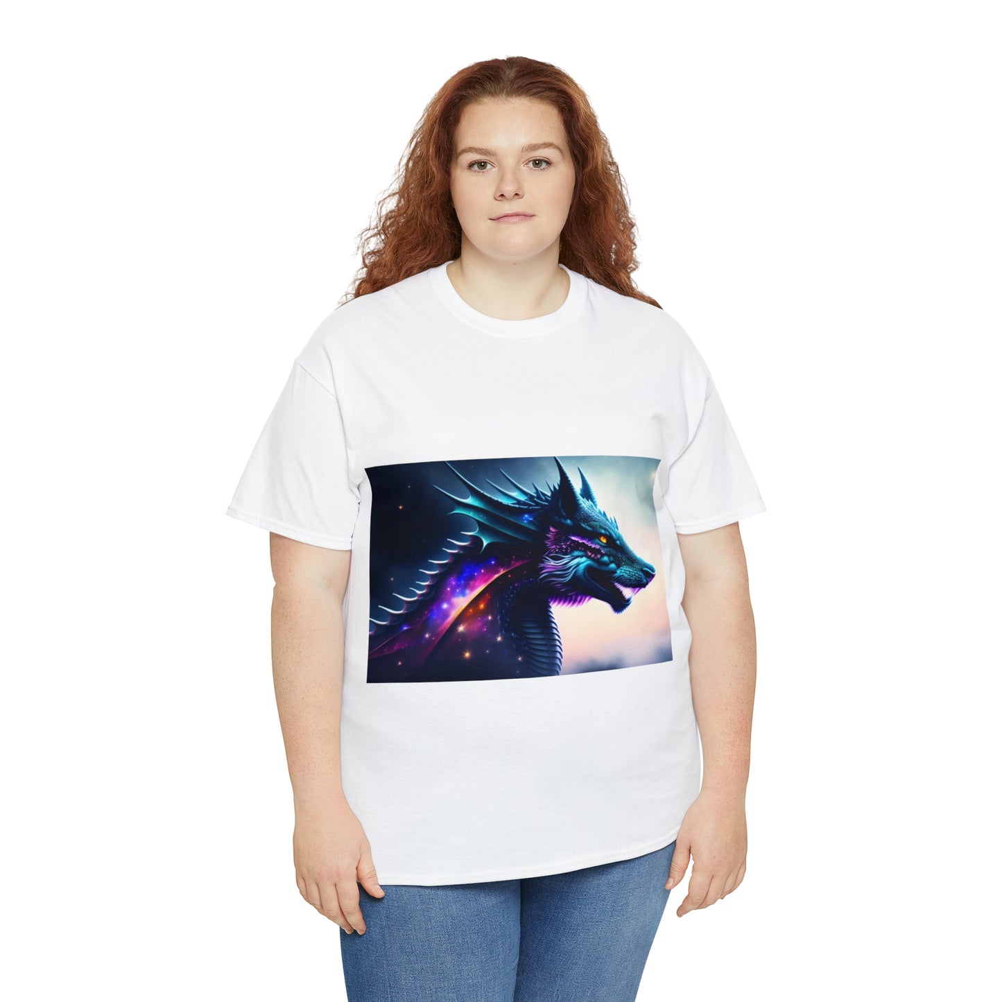 Nebula Wolf Dragon Cotton Tee