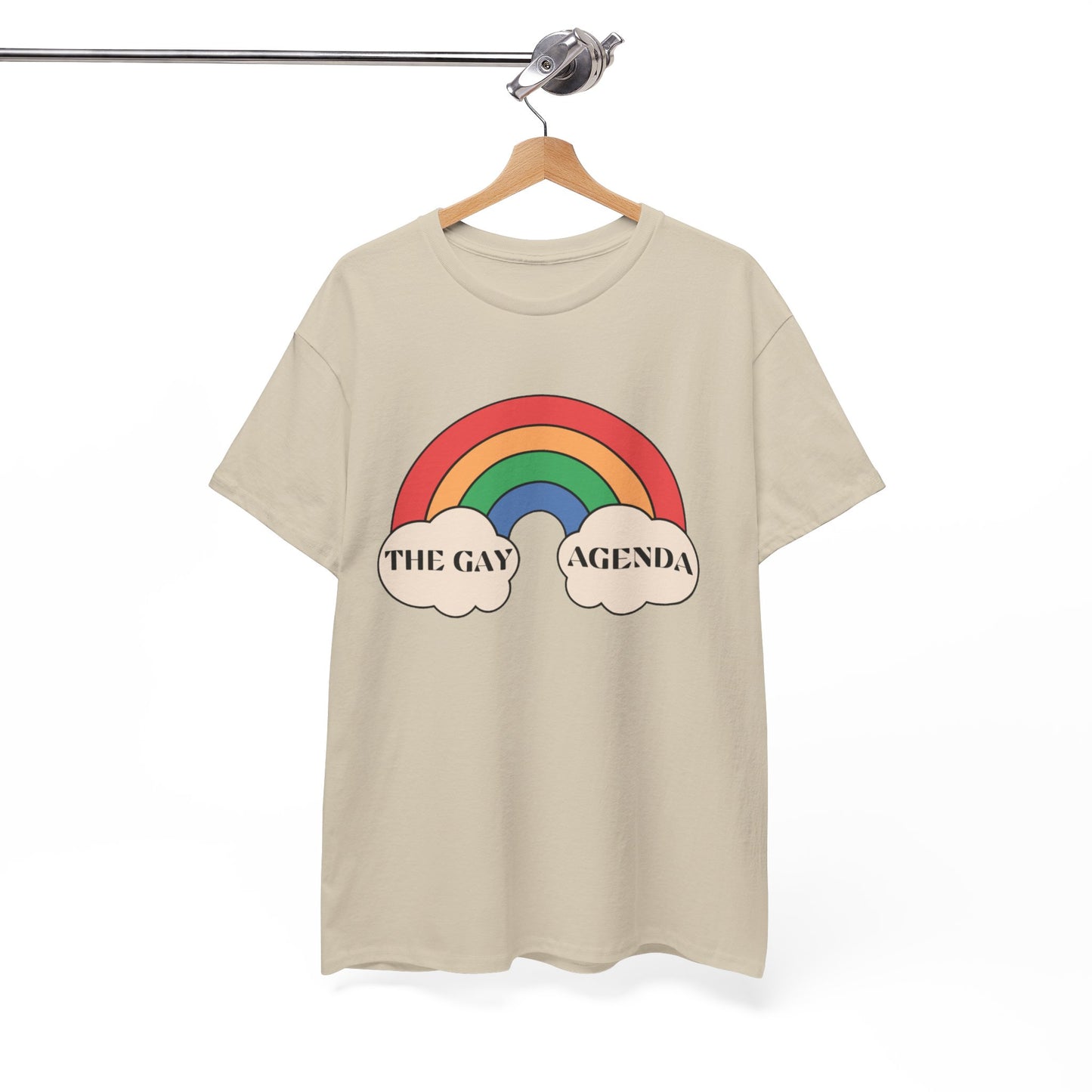 The Gay Agenda (light mode) Tee